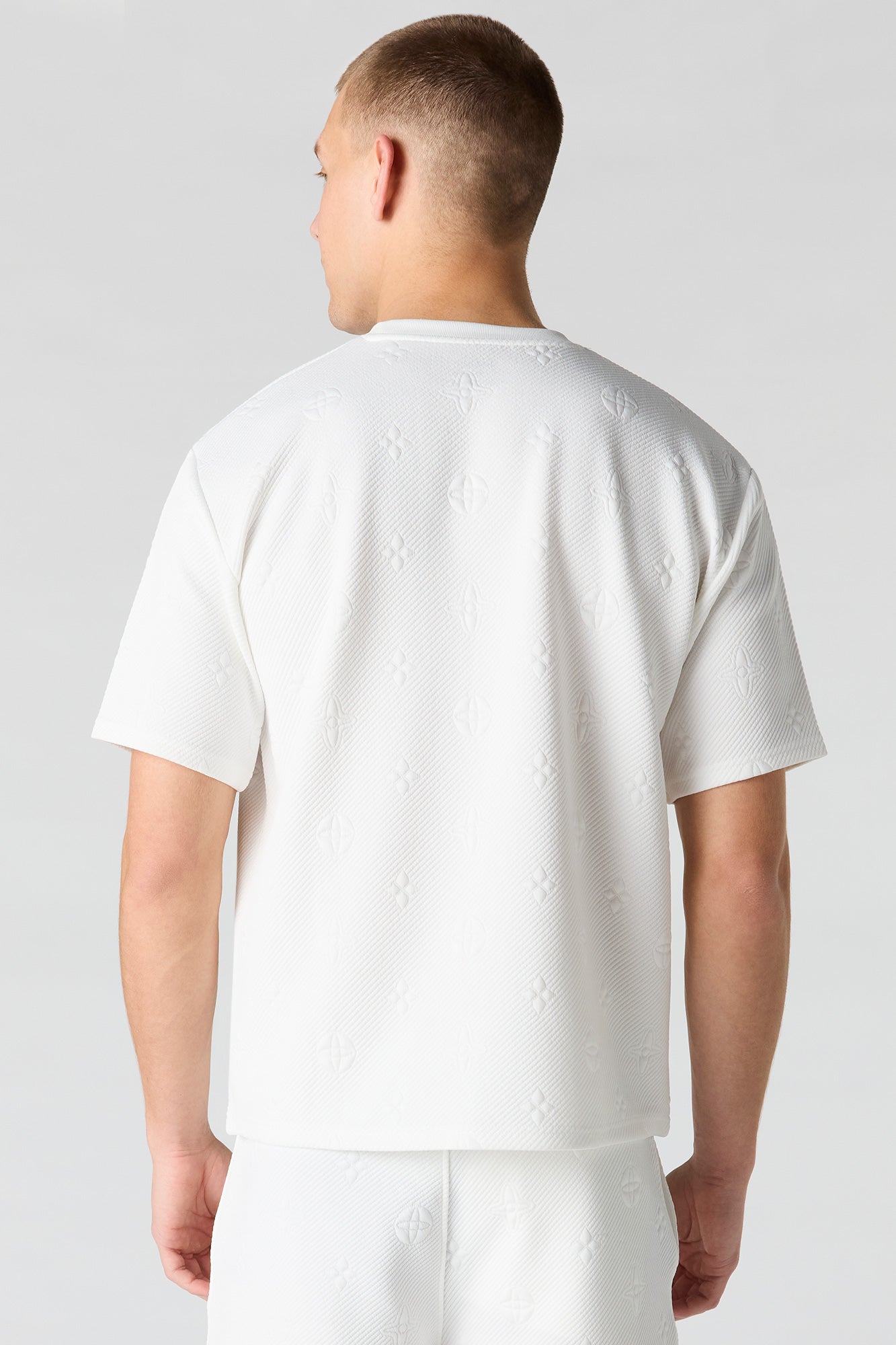 Jacquard Knit T-Shirt