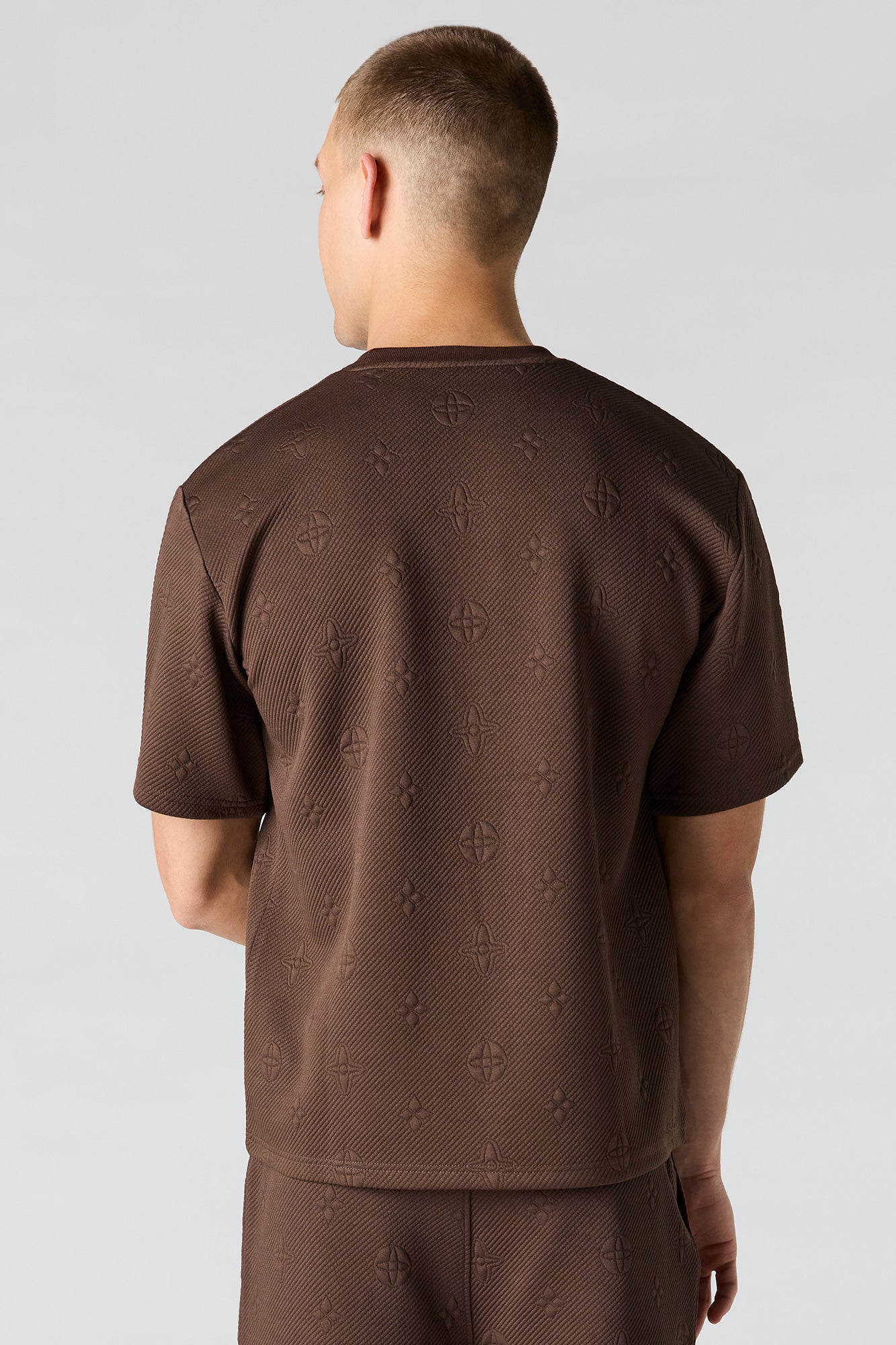 Jacquard Knit T-Shirt