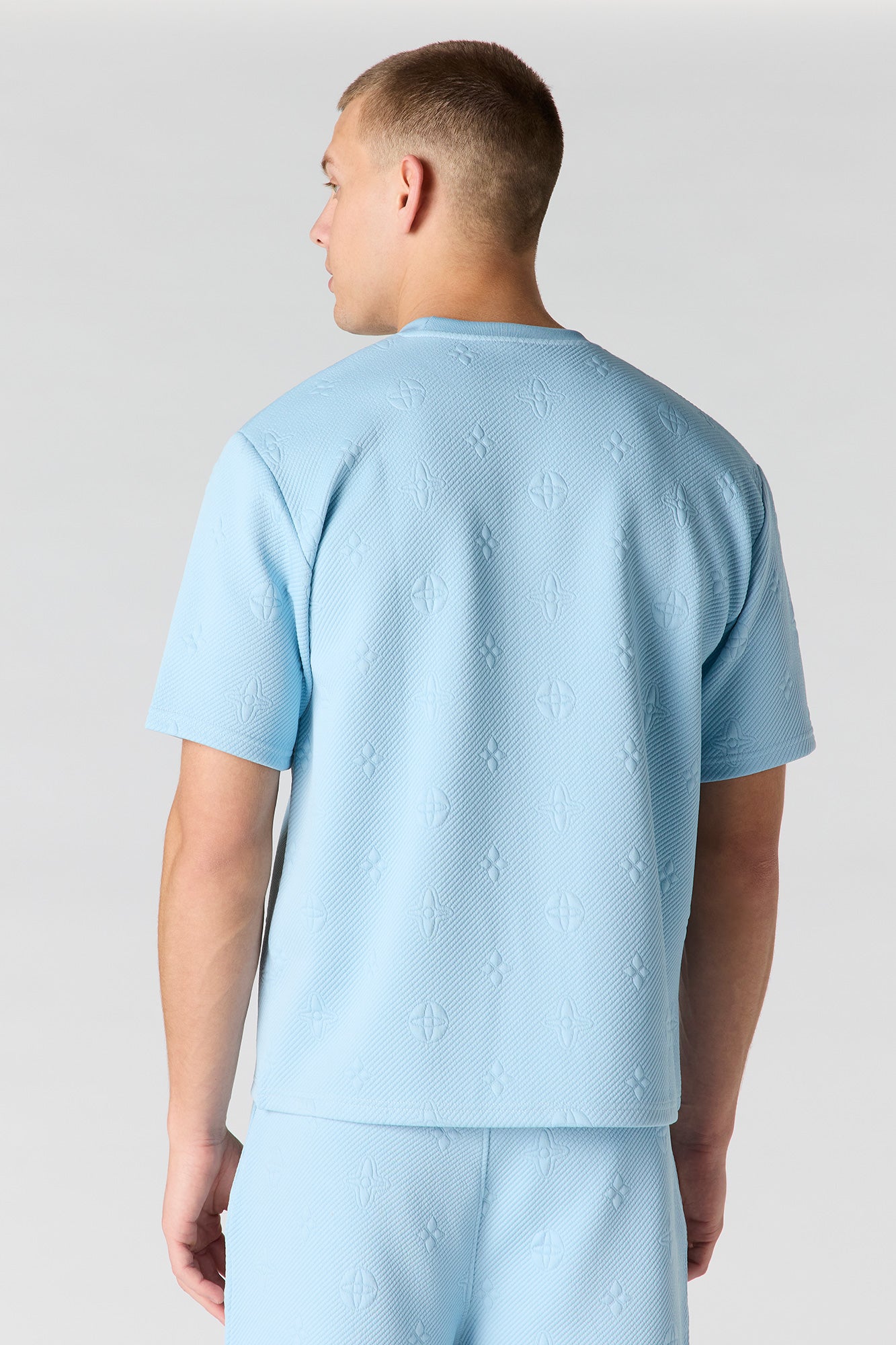 Jacquard Knit T-Shirt