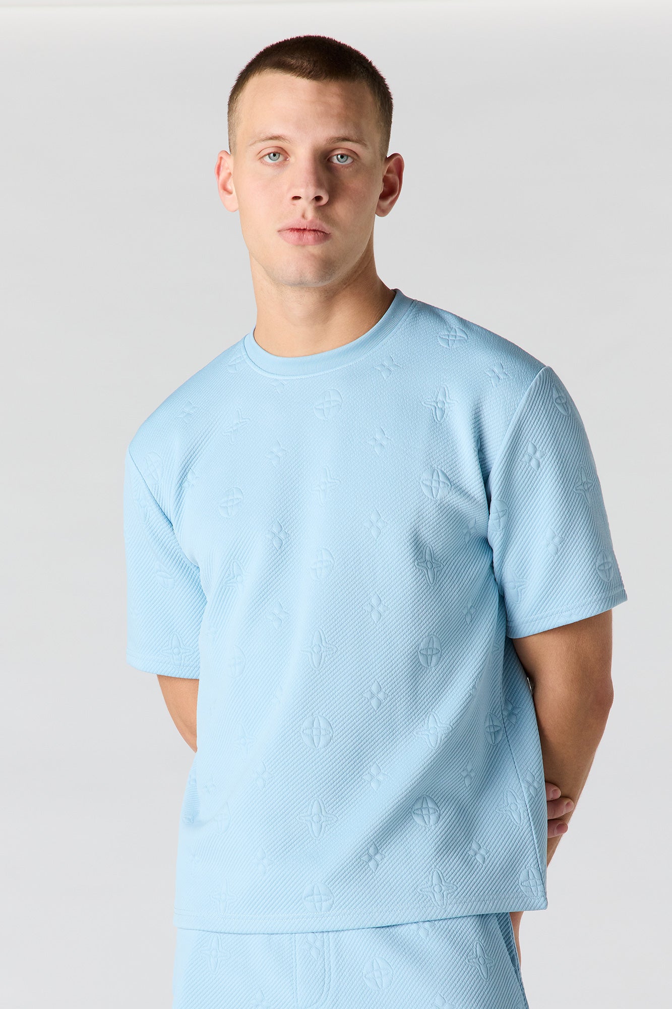 Jacquard Knit T-Shirt
