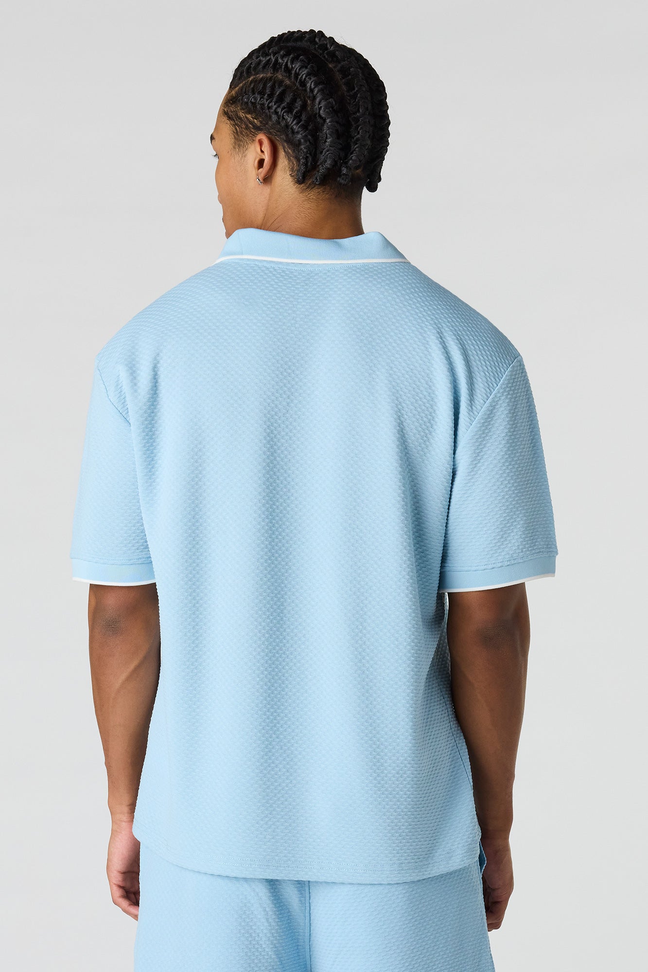 Textured Collared Top