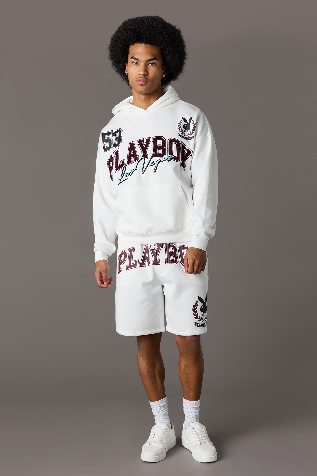 Playboy Graphic Fleece Short