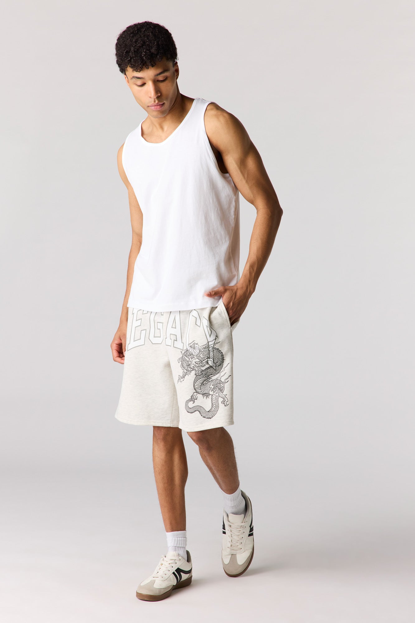 Graphic Fleece Short 8.5"
