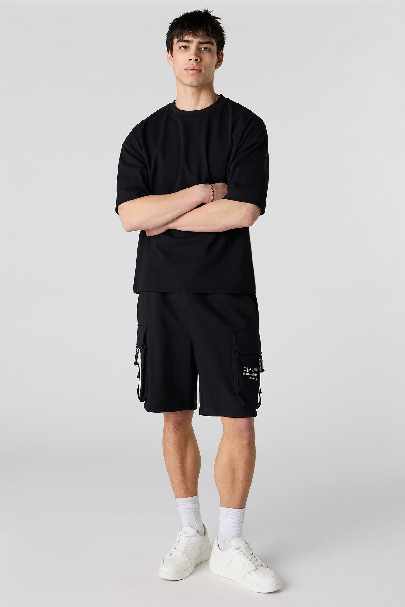 Graphic Fleece Cargo Short 8.5"