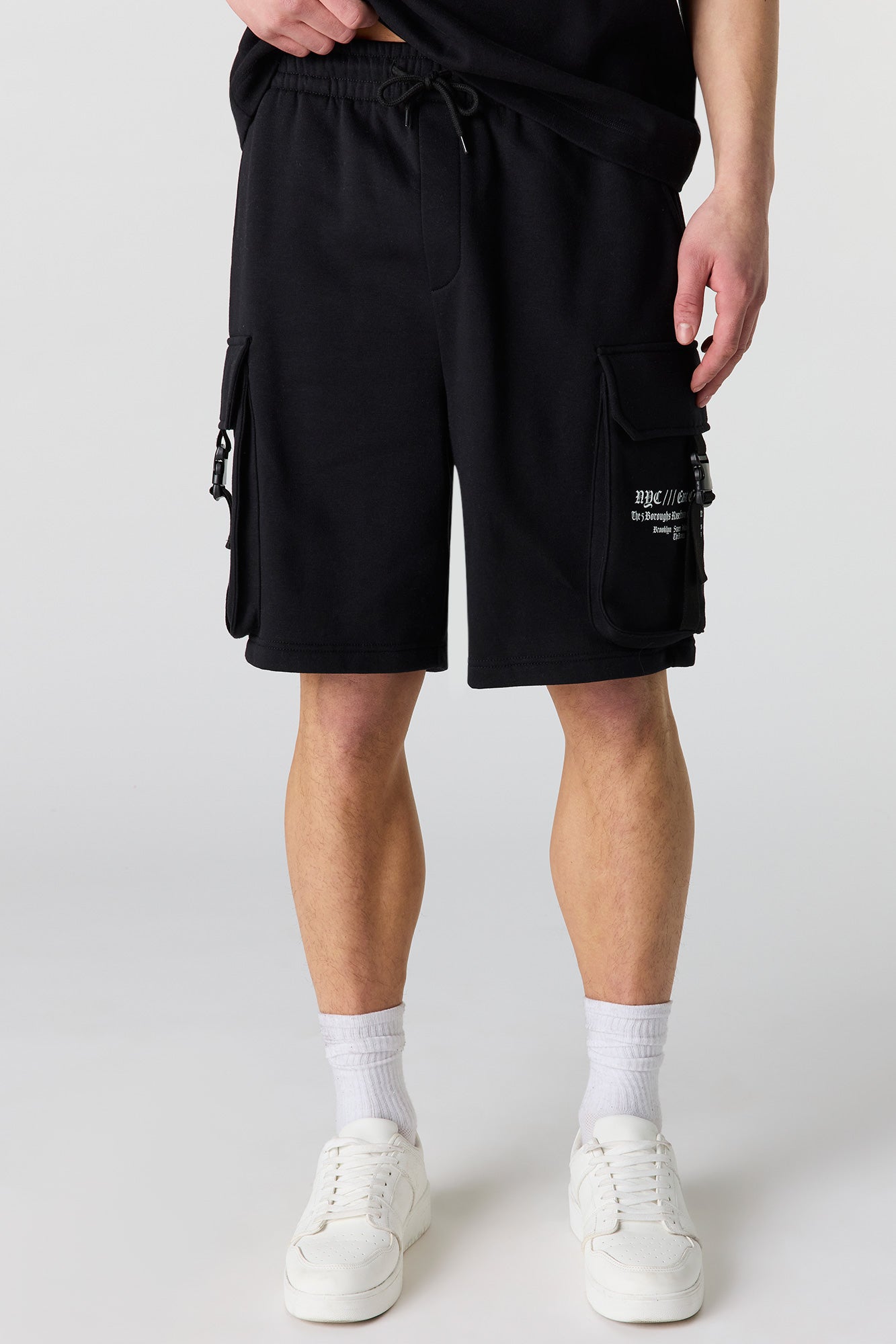 Graphic Fleece Cargo Short 8.5"