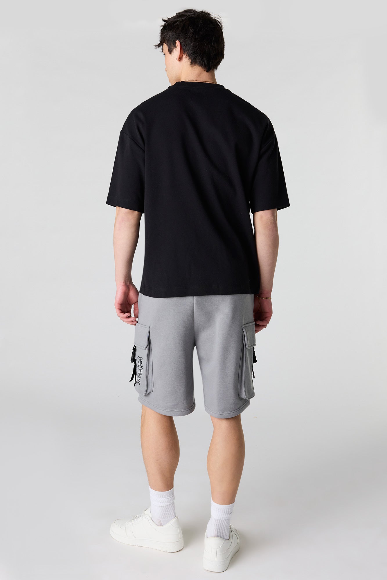 Graphic Fleece Cargo Short 8.5"