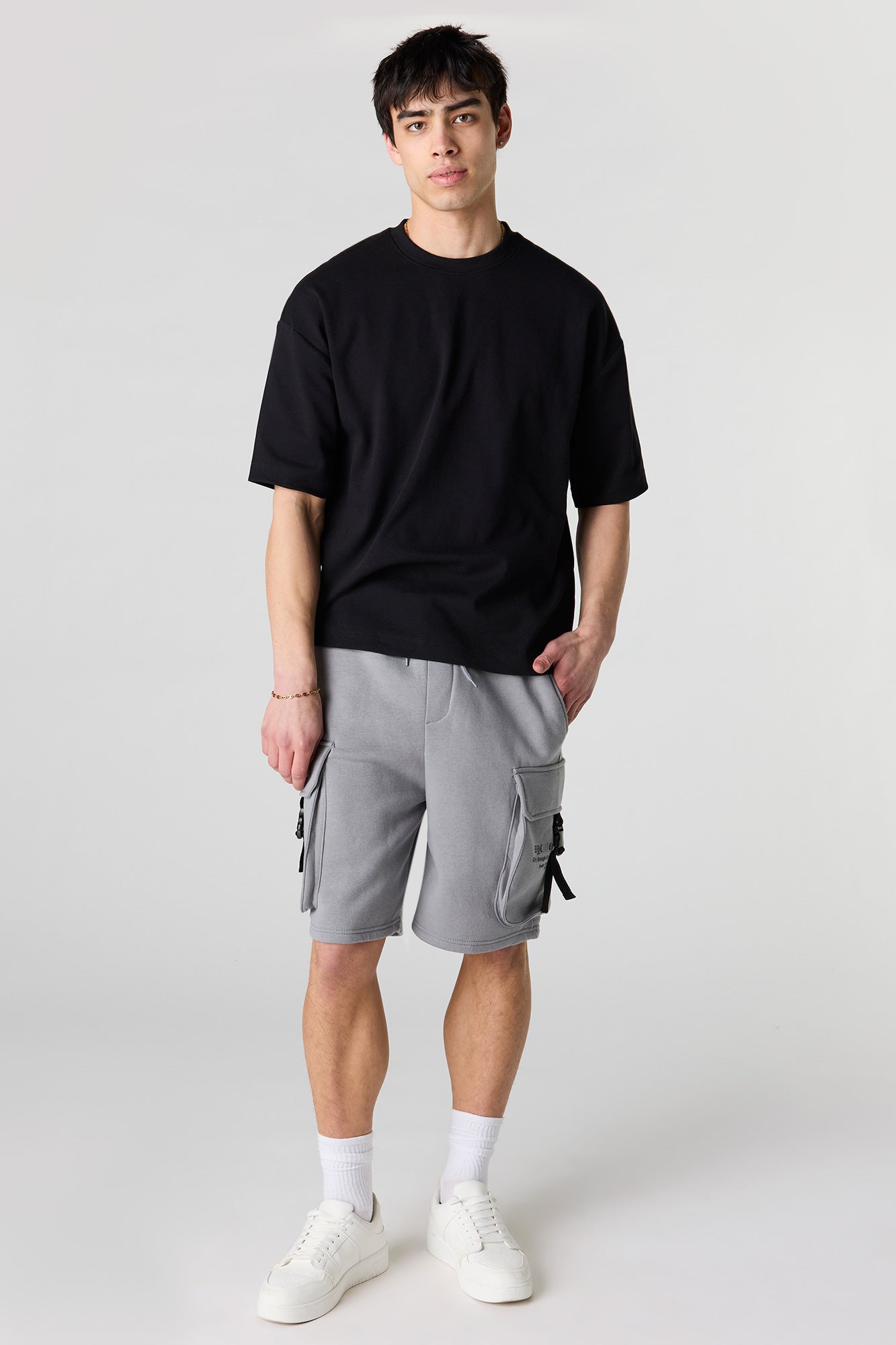 Graphic Fleece Cargo Short 8.5"