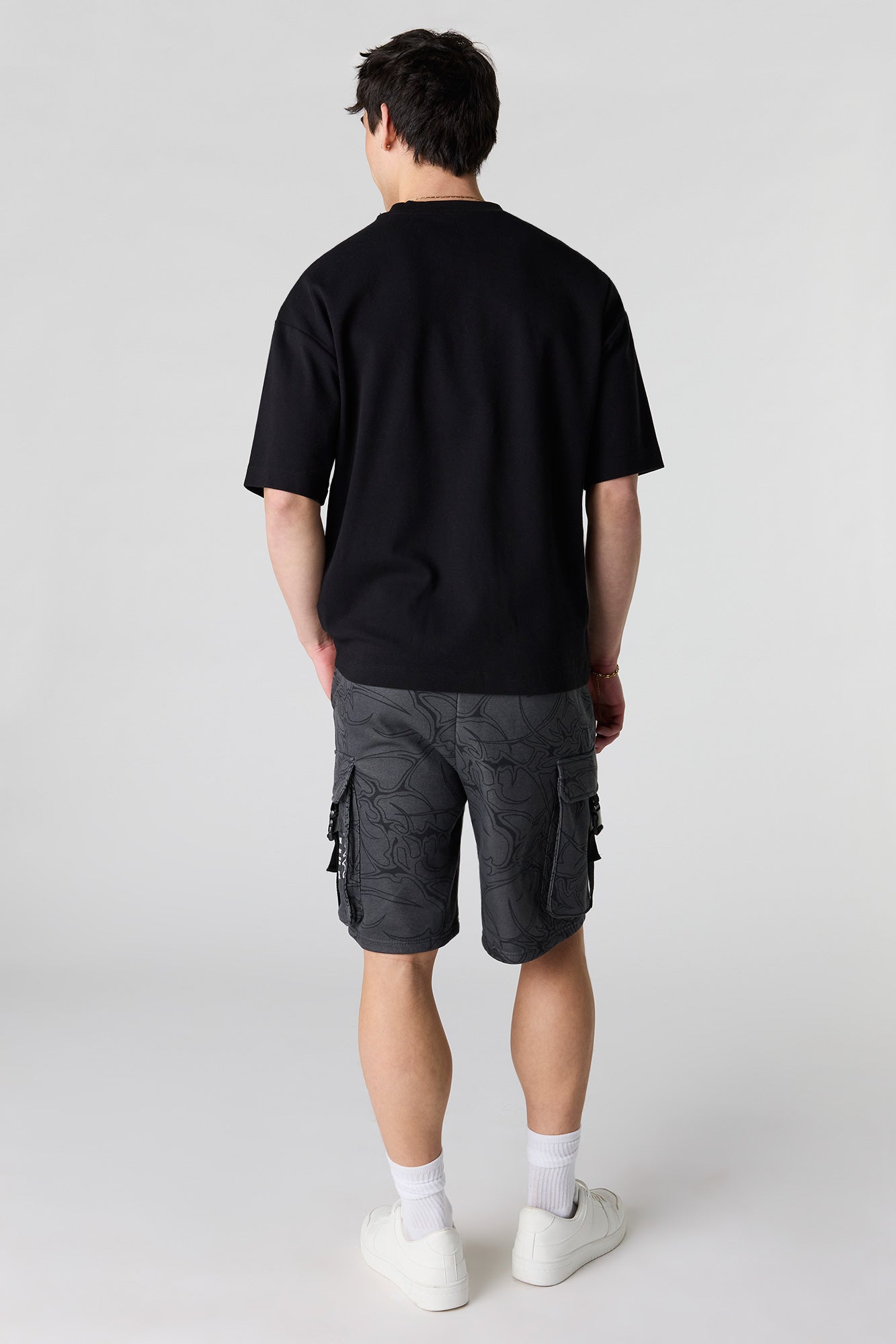 Graphic Fleece Cargo Short 8.5"