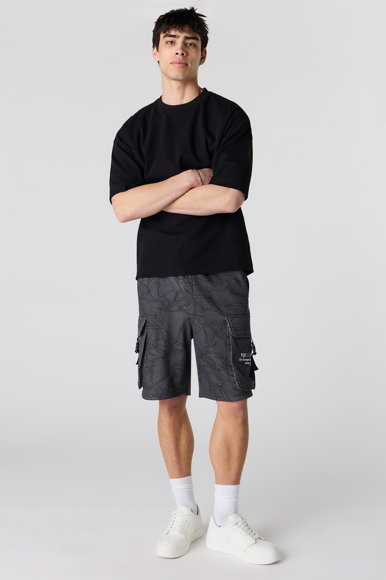 Graphic Fleece Cargo Short 8.5"