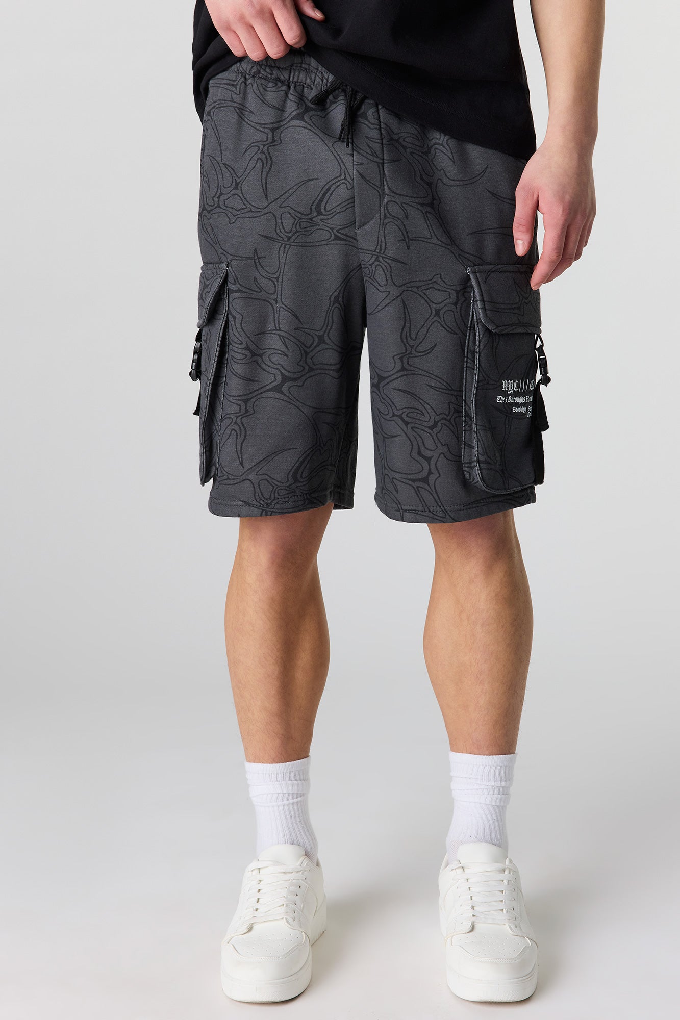 Graphic Fleece Cargo Short 8.5"