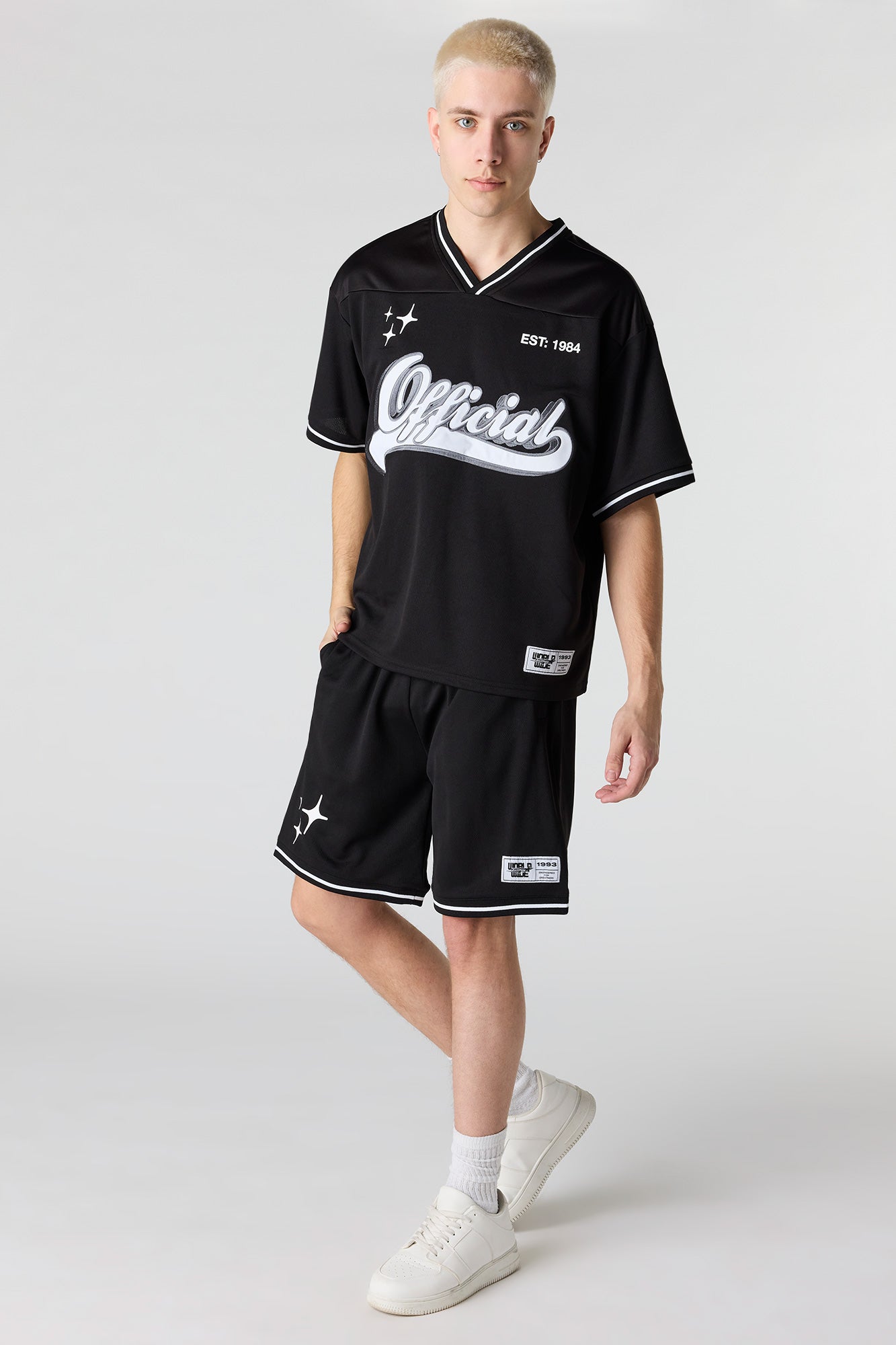 Graphic Mesh Short