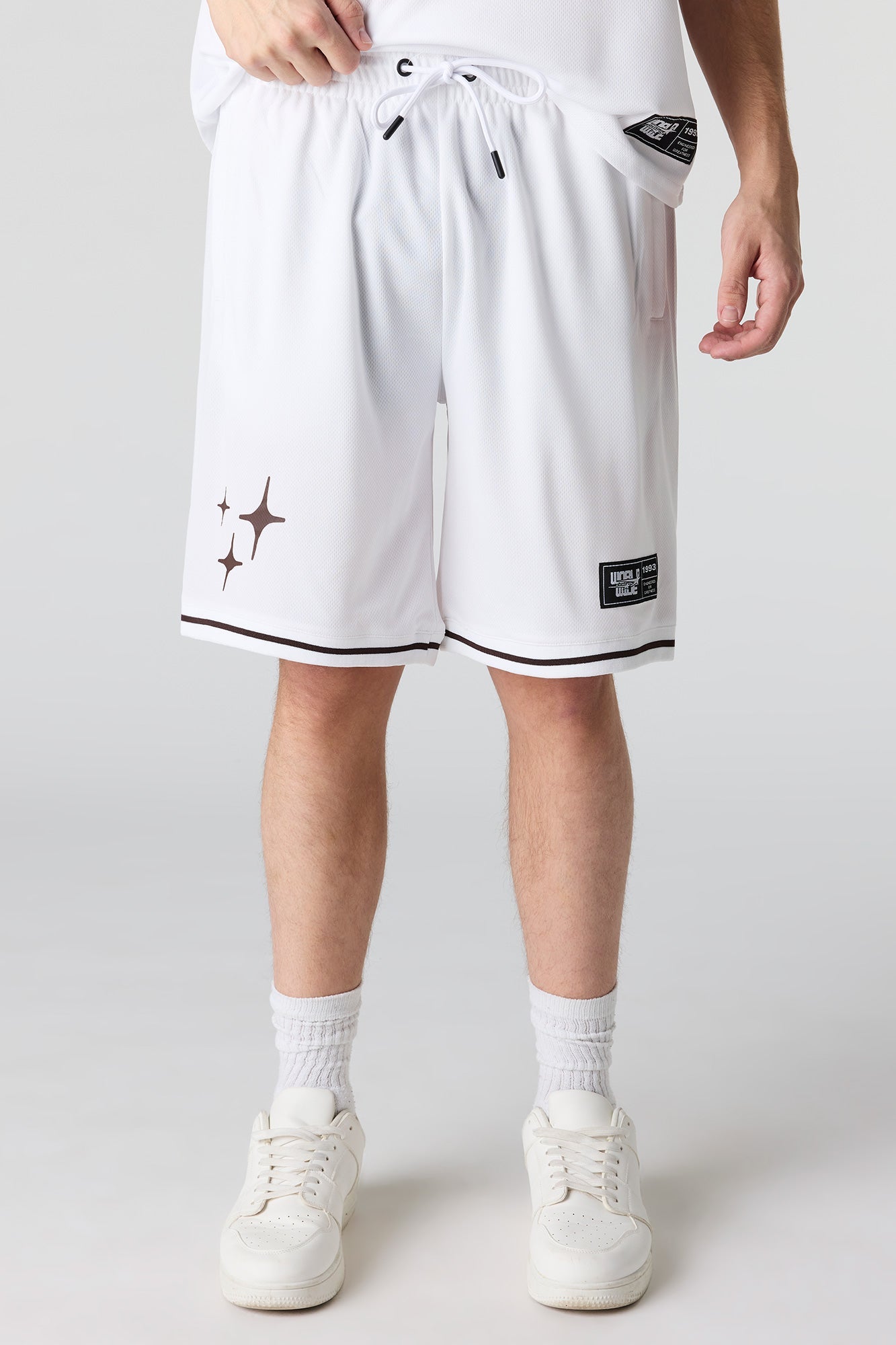 Graphic Mesh Short