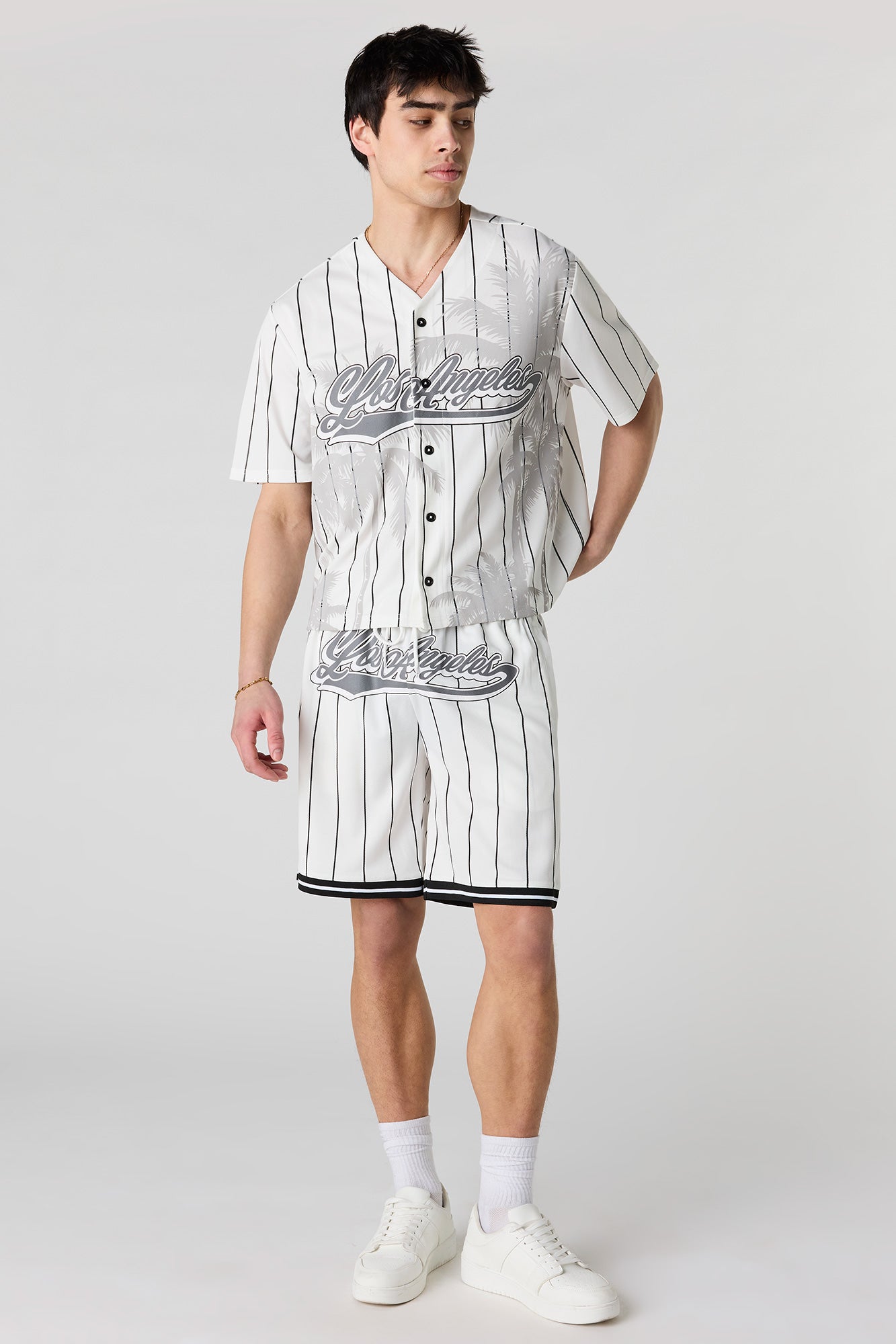 Graphic Mesh Baseball Jersey
