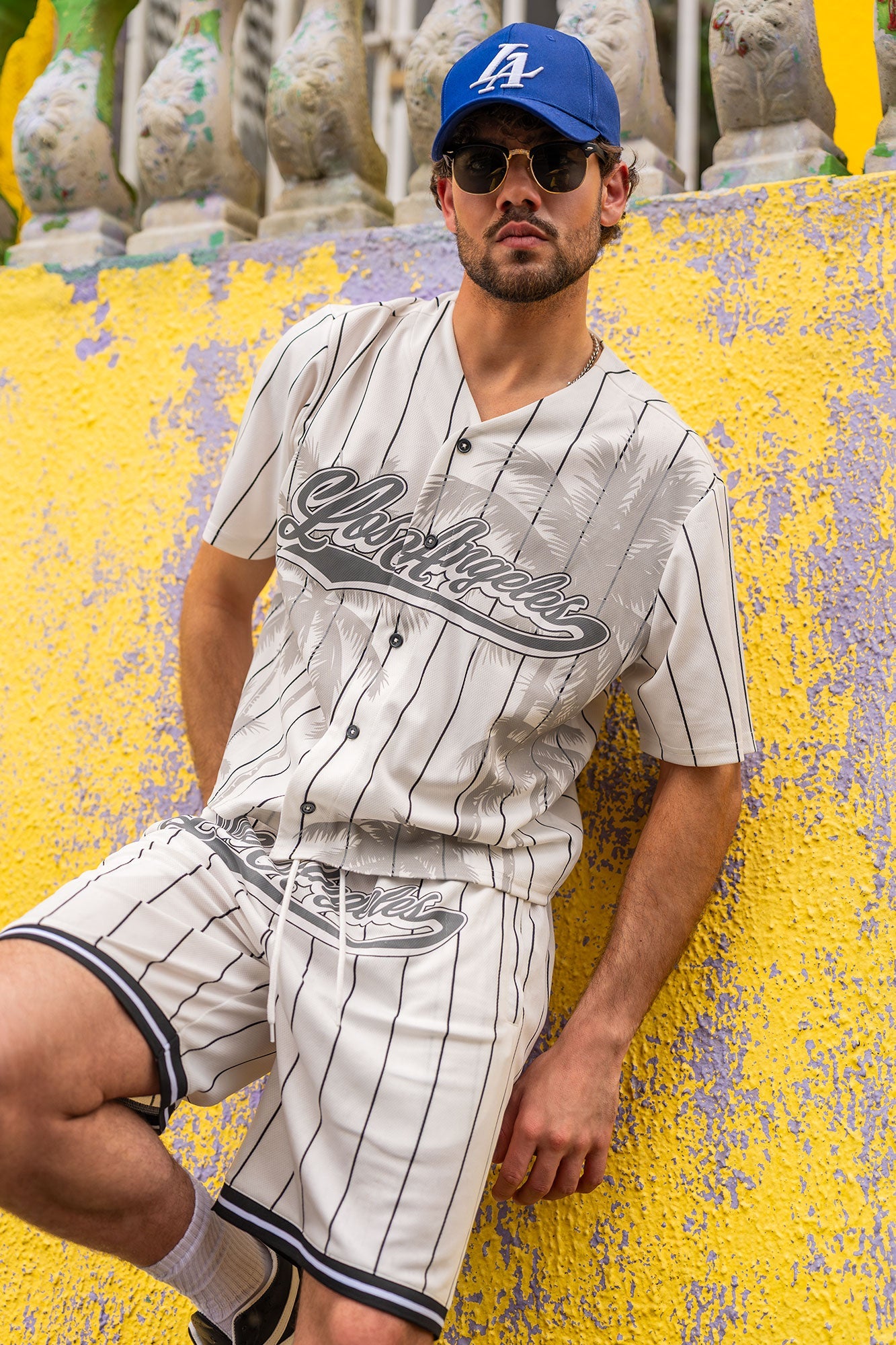 Graphic Mesh Baseball Jersey