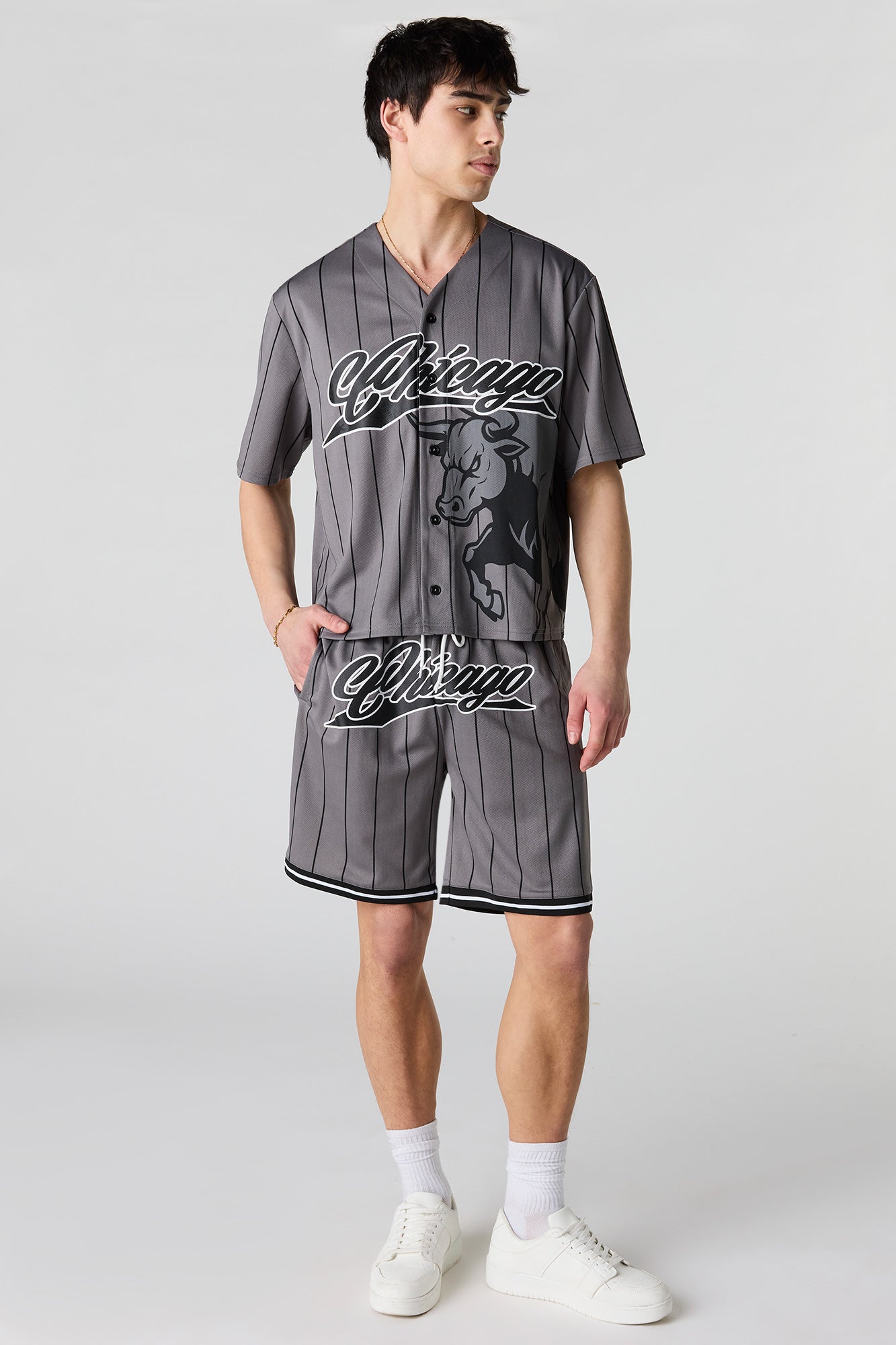 Graphic Mesh Short
