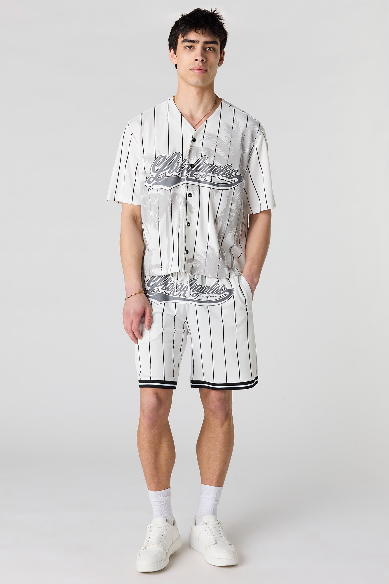 Graphic Mesh Short