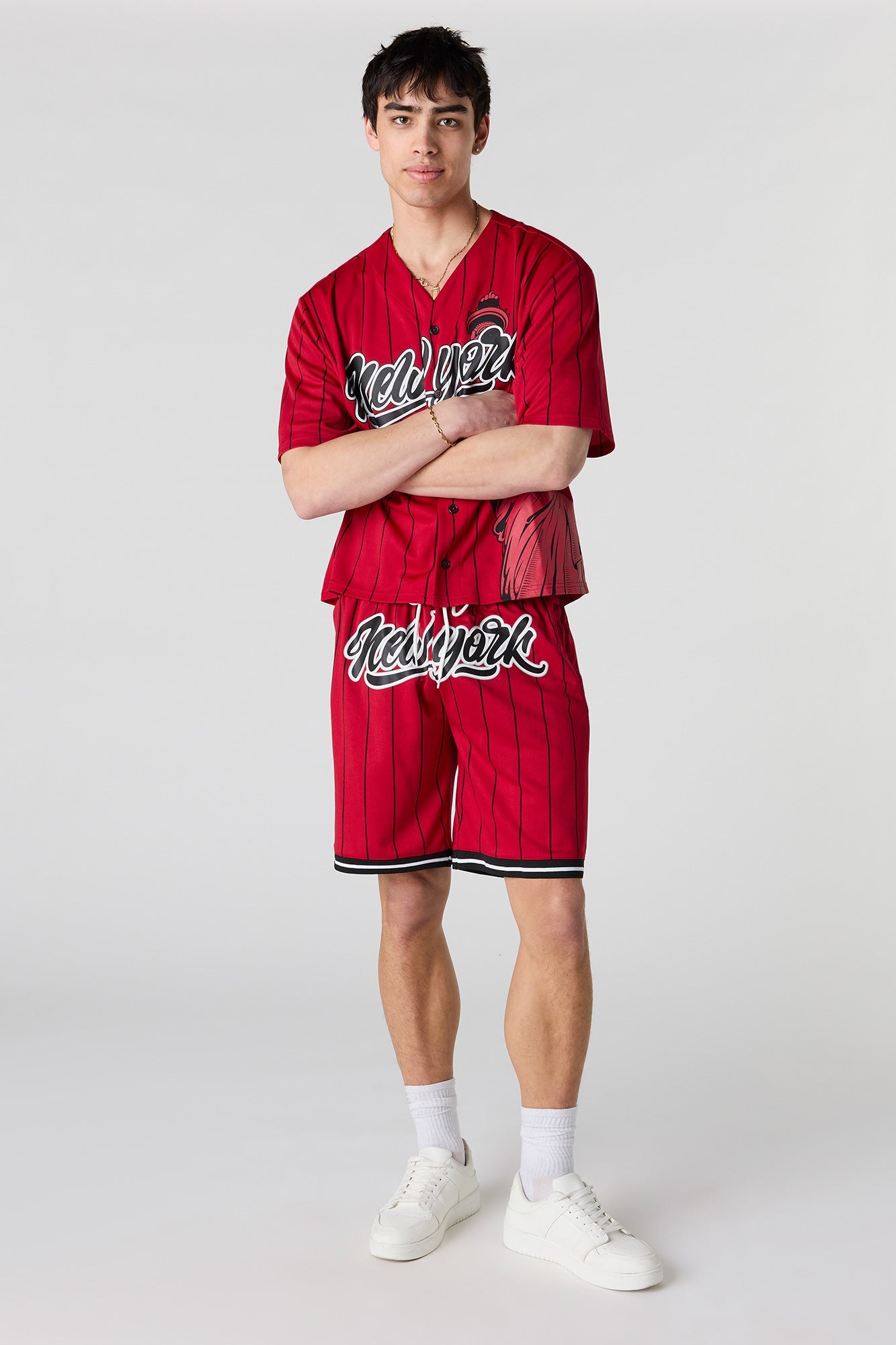 Graphic Mesh Short
