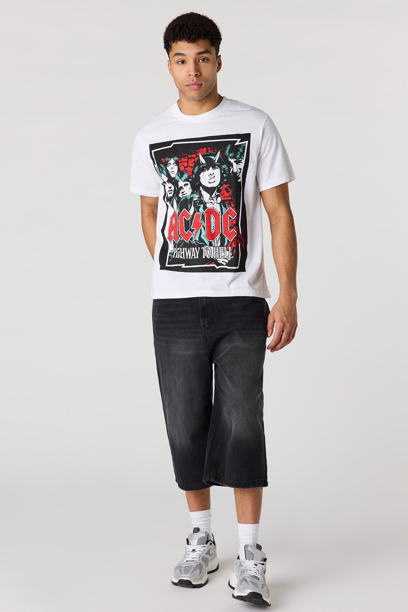 Premium Heavyweight Cotton AC/DC Graphic T-Shirt