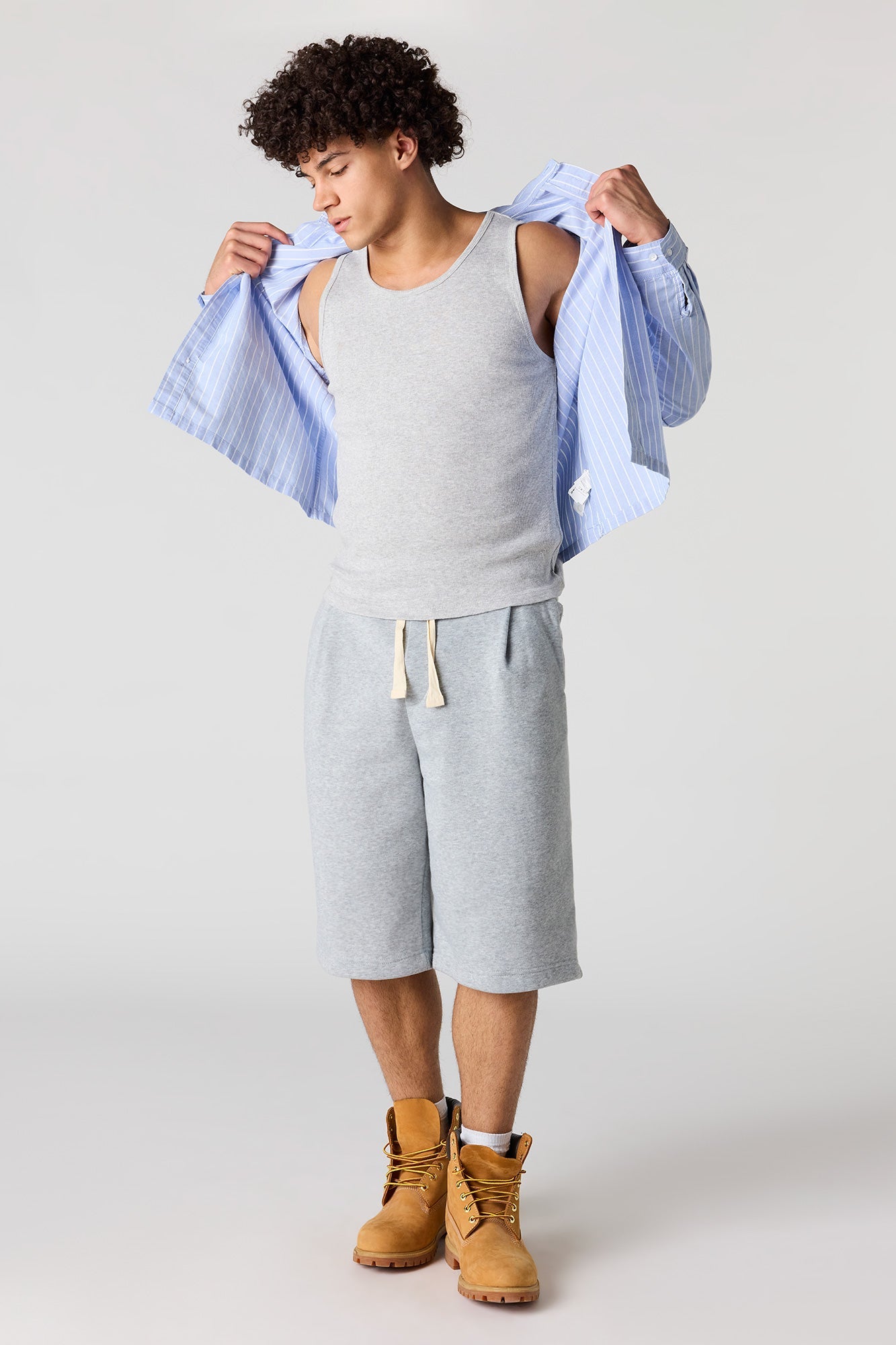 Solid Ribbed Undershirt