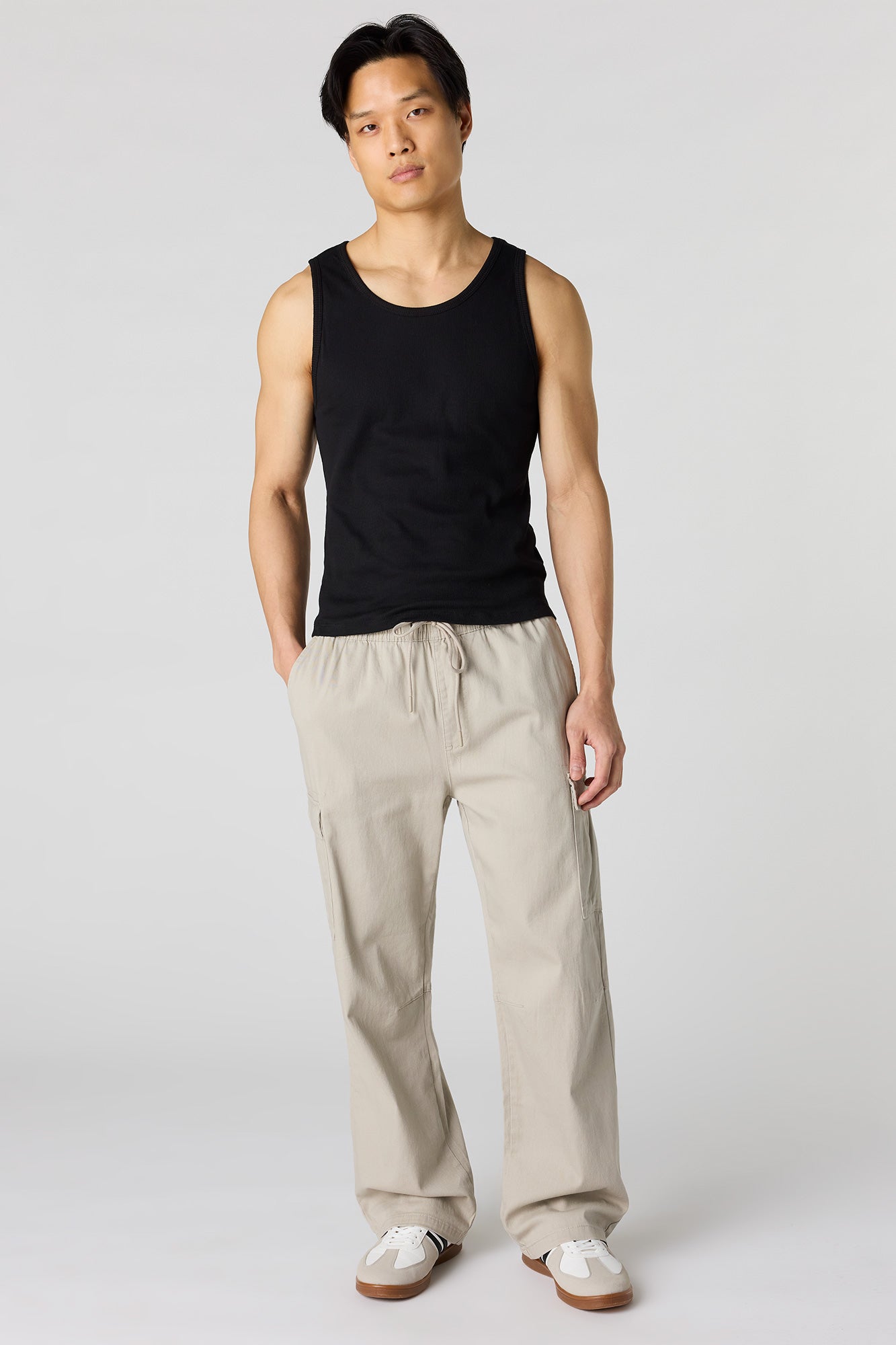 Solid Ribbed Undershirt