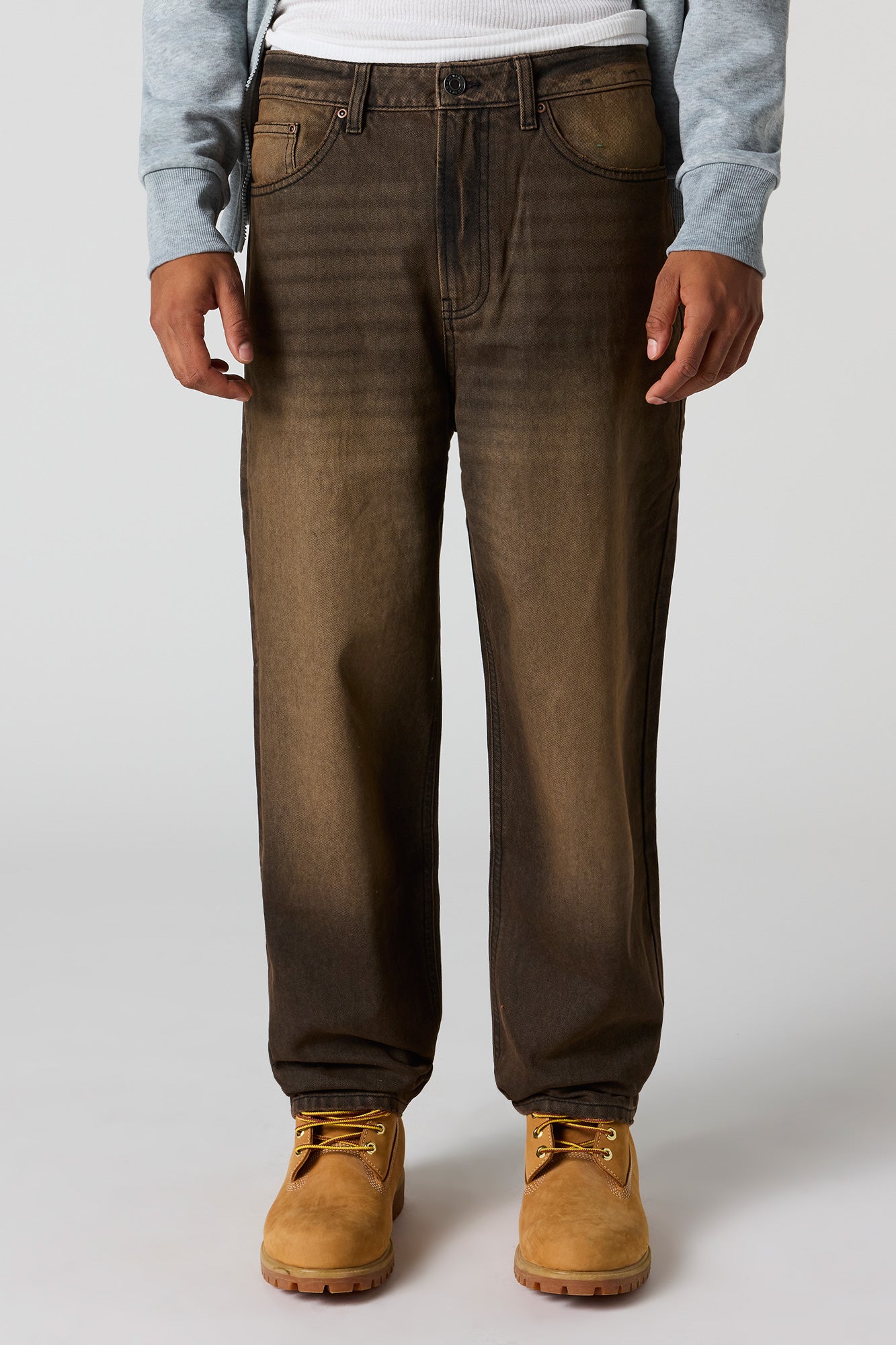 Baggy Washed Brown Jean