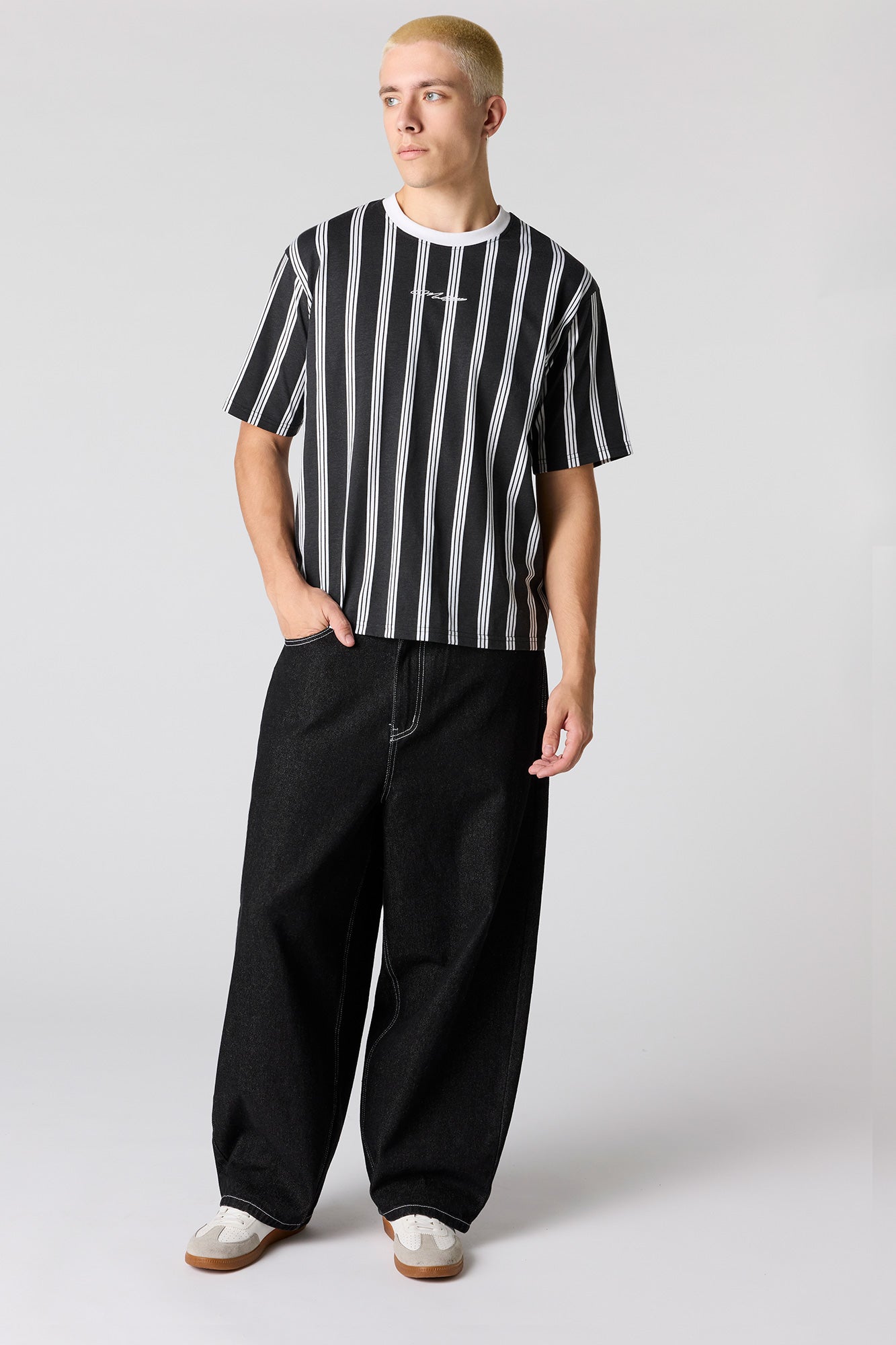 Malibu Embroidered Striped T-Shirt