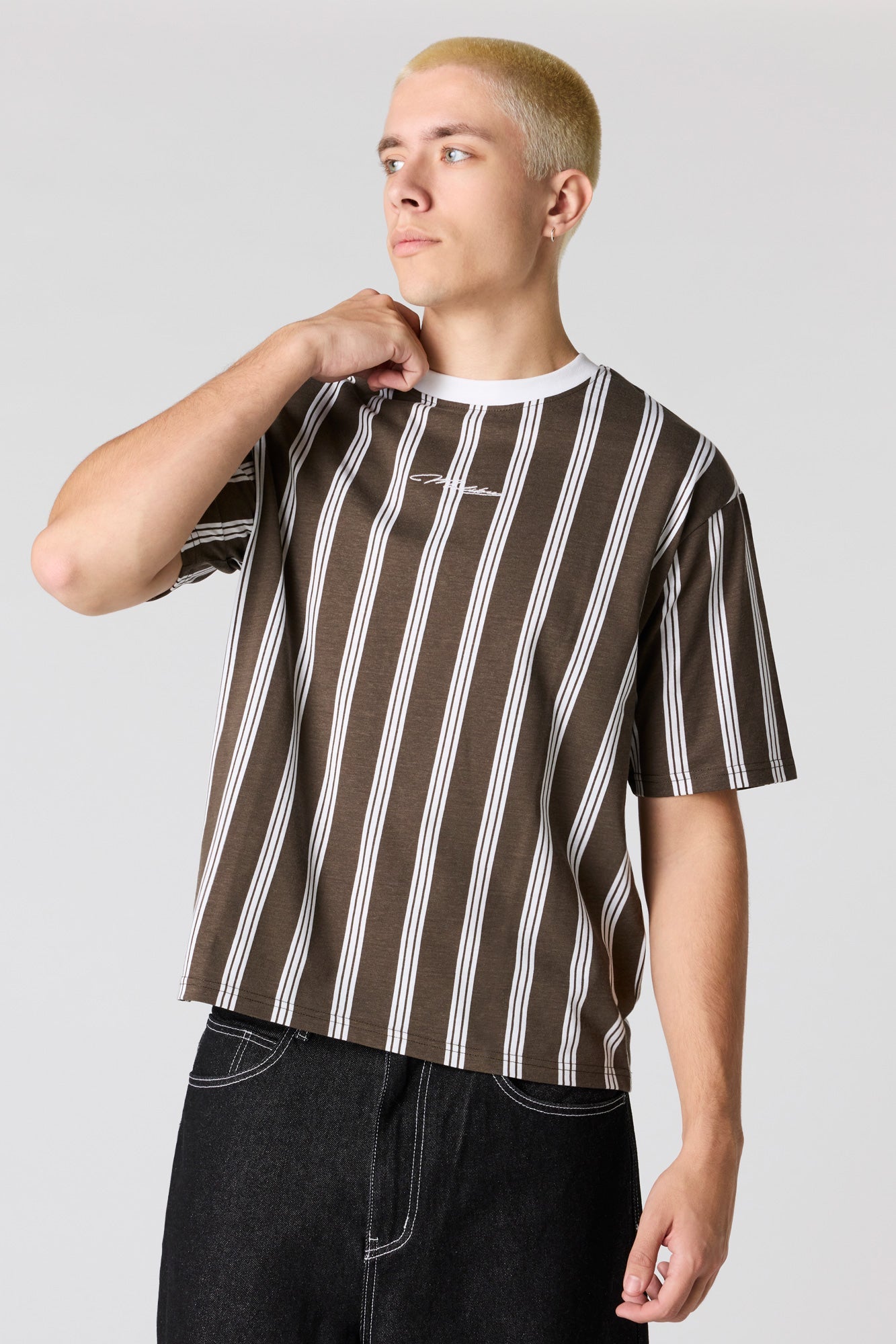 Malibu Embroidered Striped T-Shirt