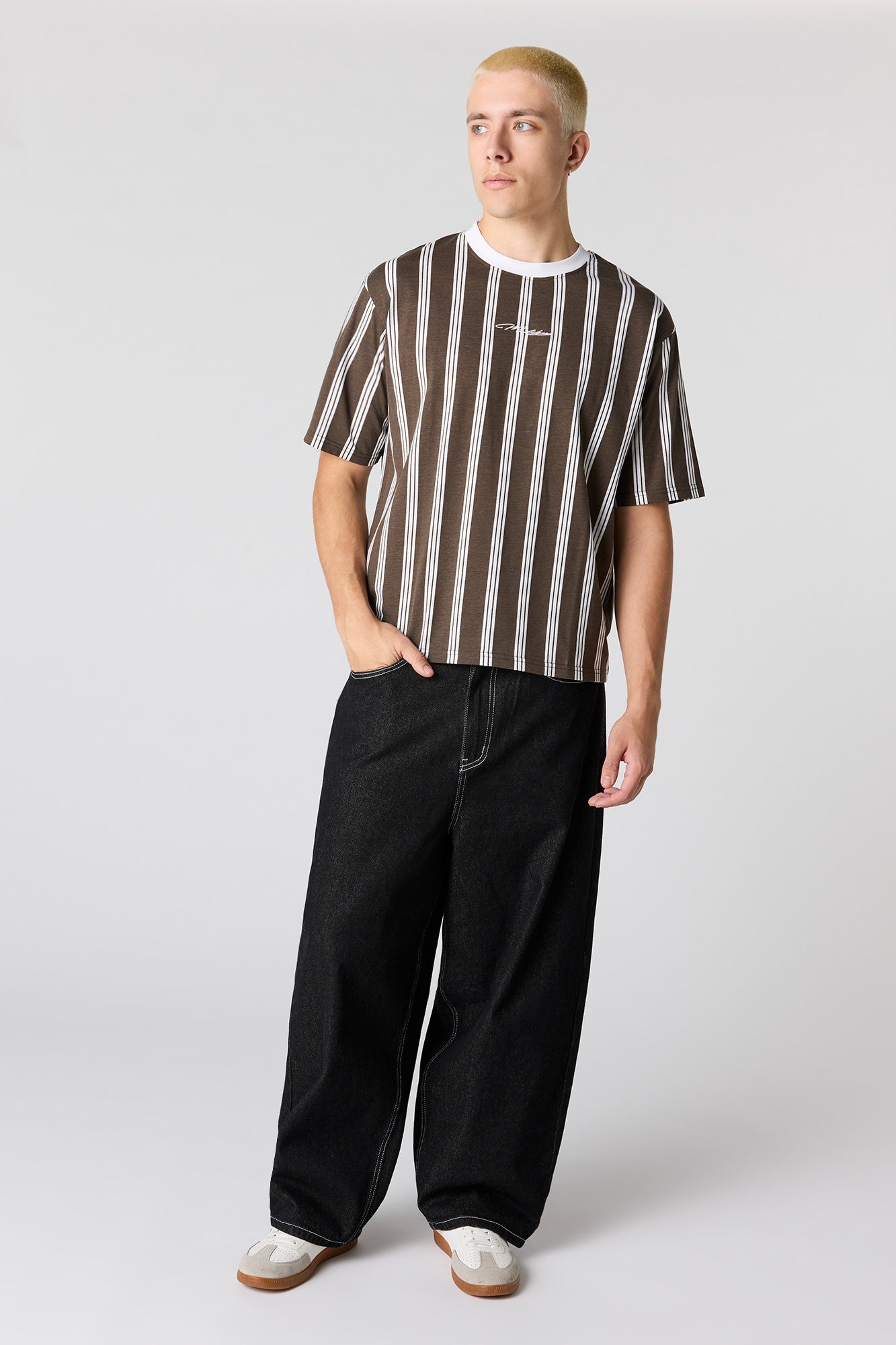Malibu Embroidered Striped T-Shirt