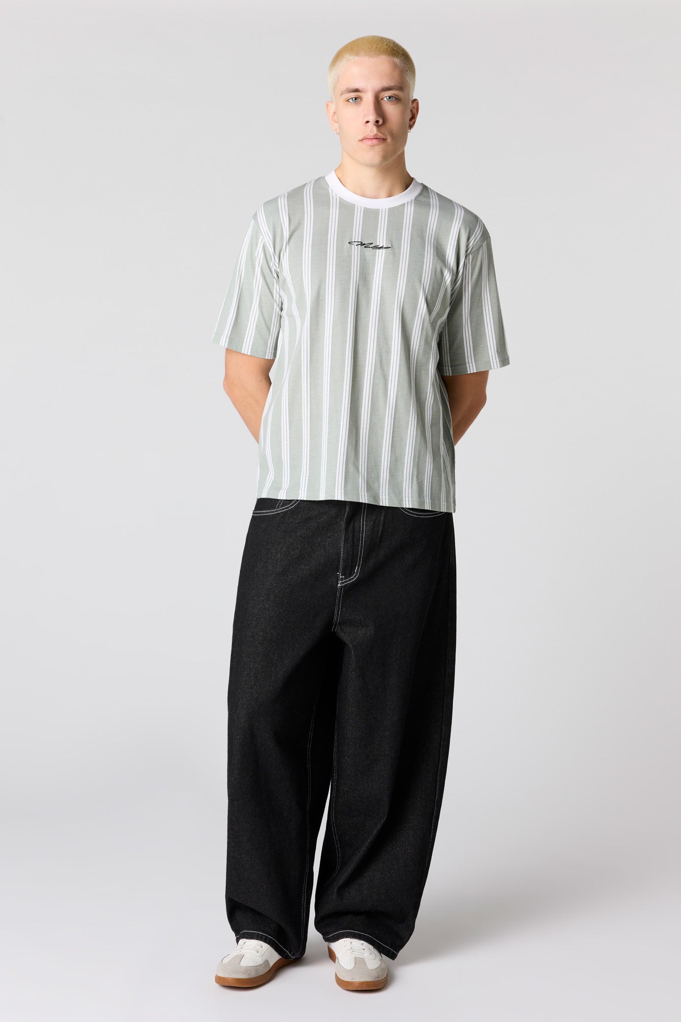 Malibu Embroidered Striped T-Shirt