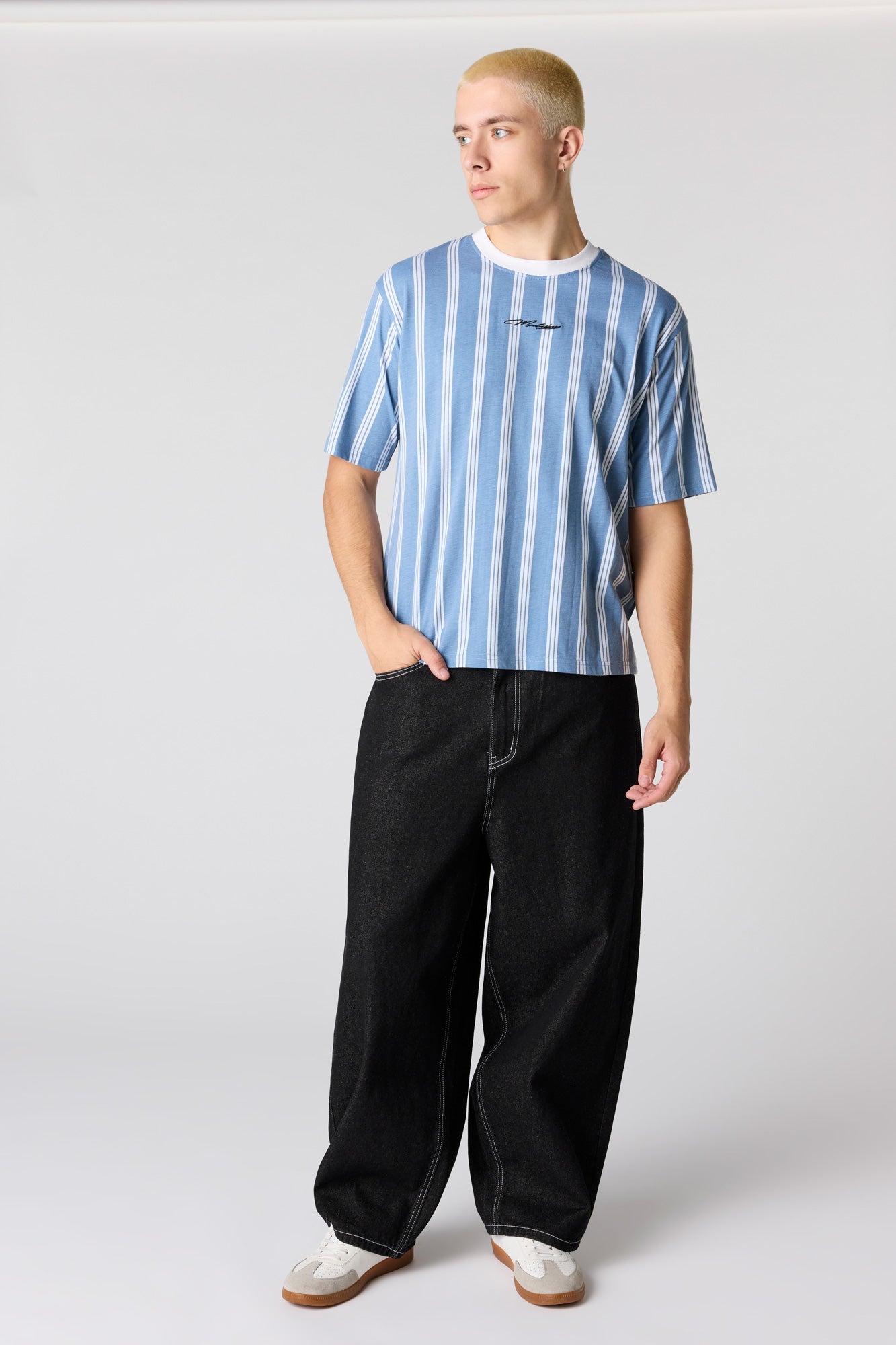 Malibu Embroidered Striped T-Shirt