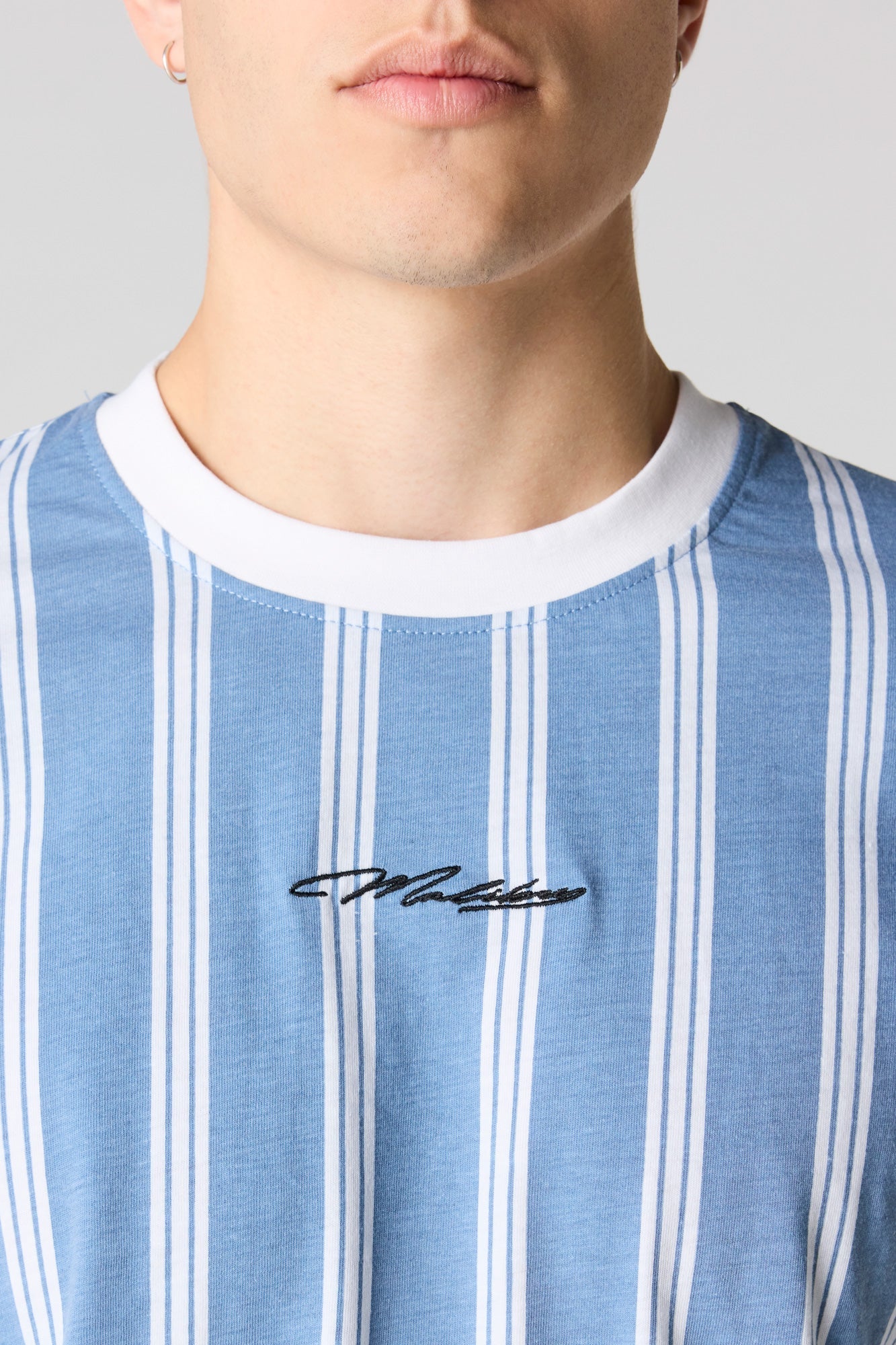 Malibu Embroidered Striped T-Shirt