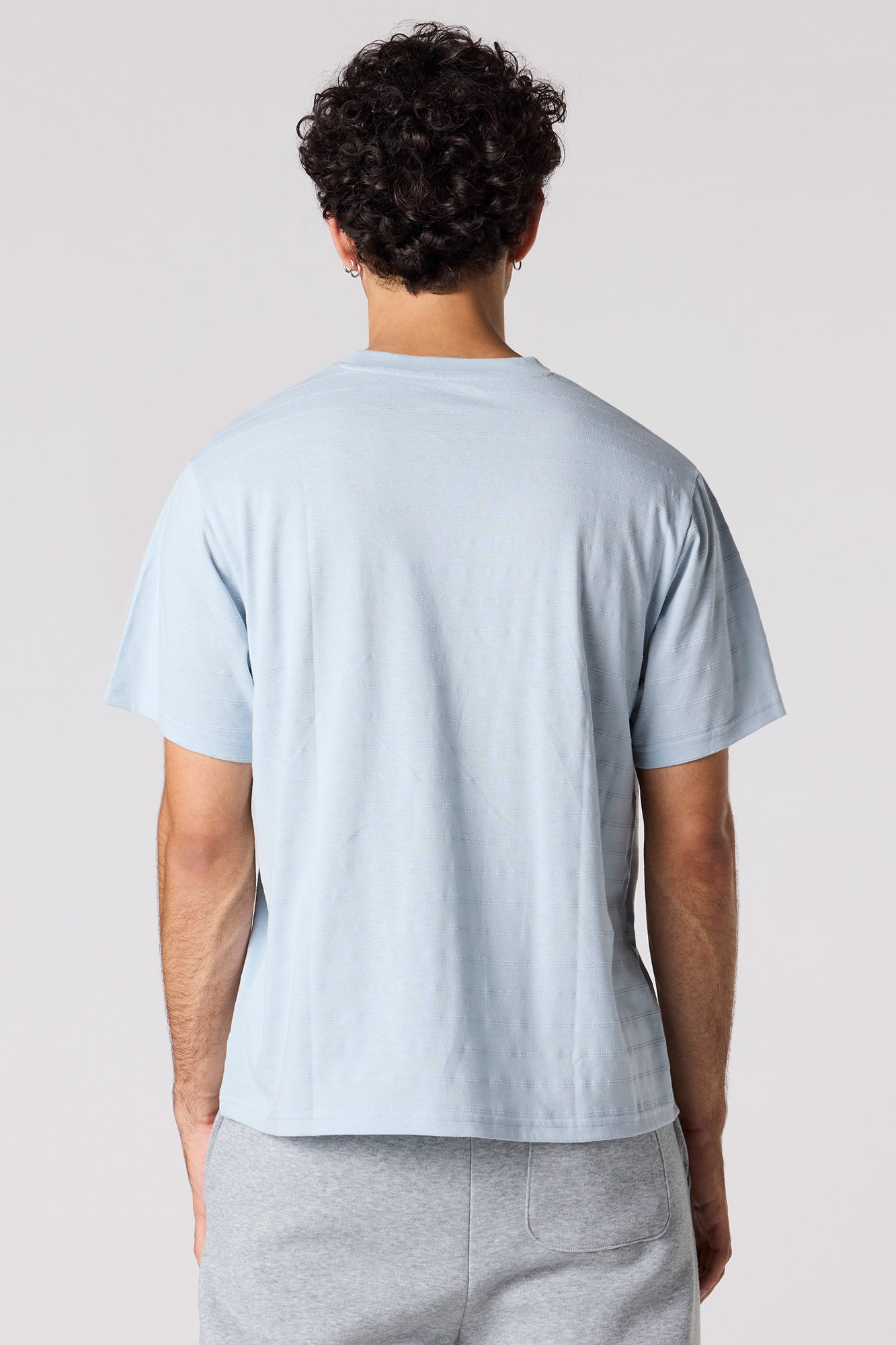 Premium Heavyweight Cotton Textured Stripe T-Shirt