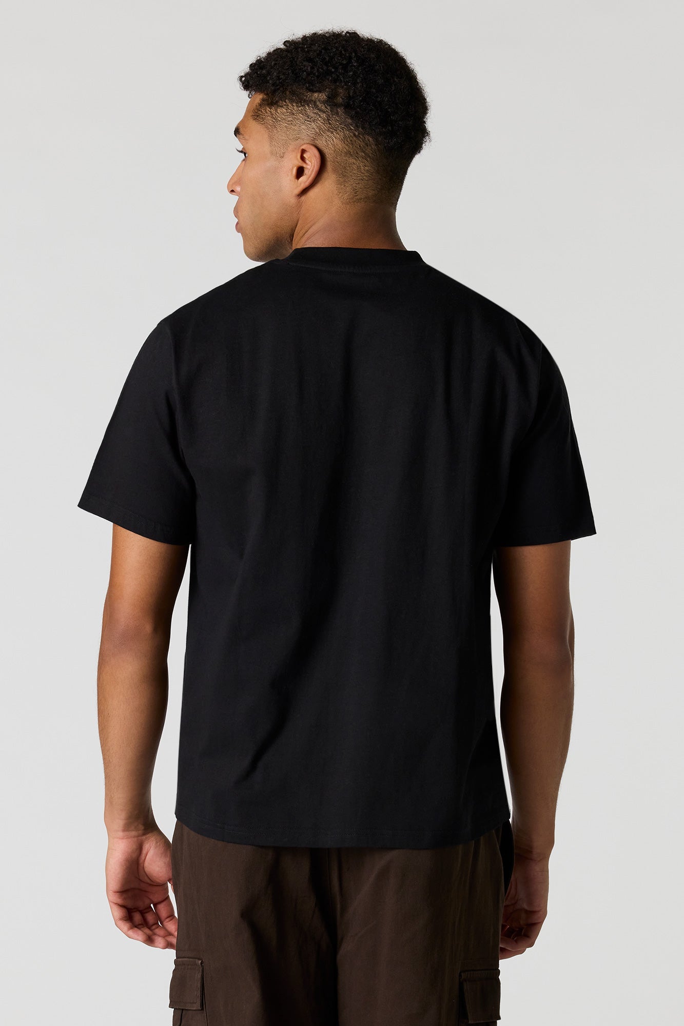 Solid Crew Neck T-Shirt