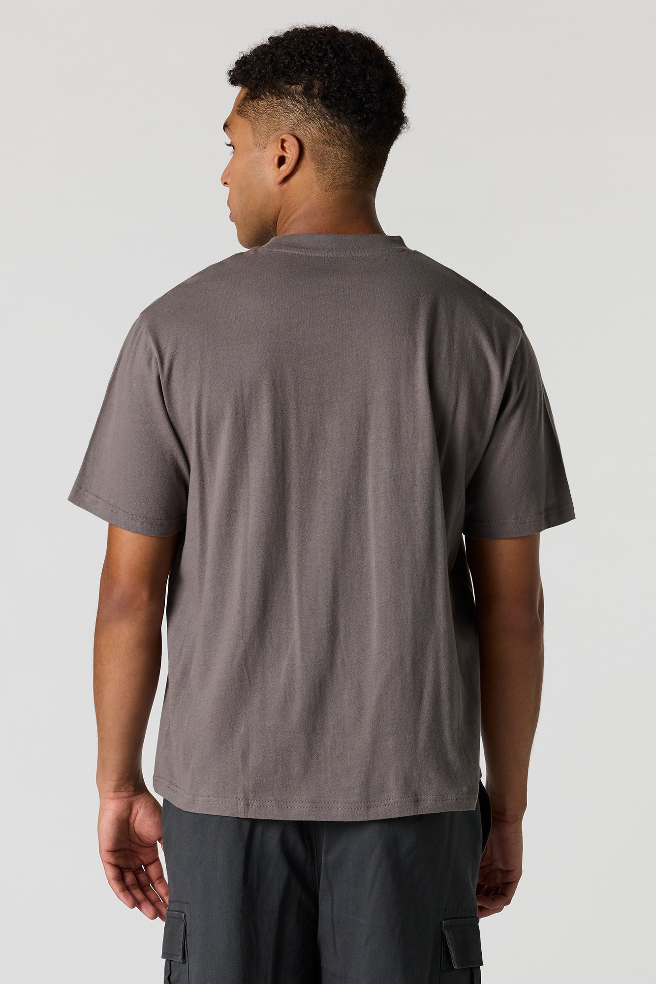 Solid Crew Neck T-Shirt