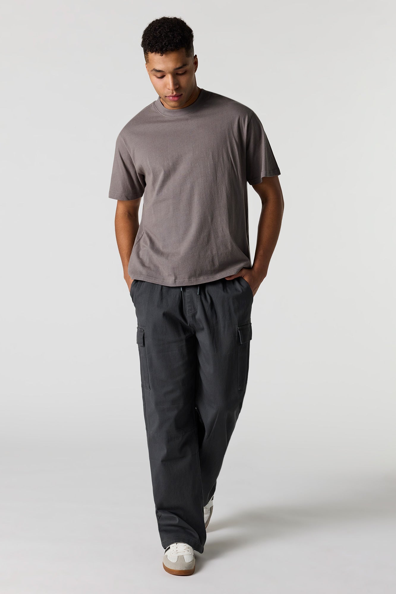 Solid Crew Neck T-Shirt