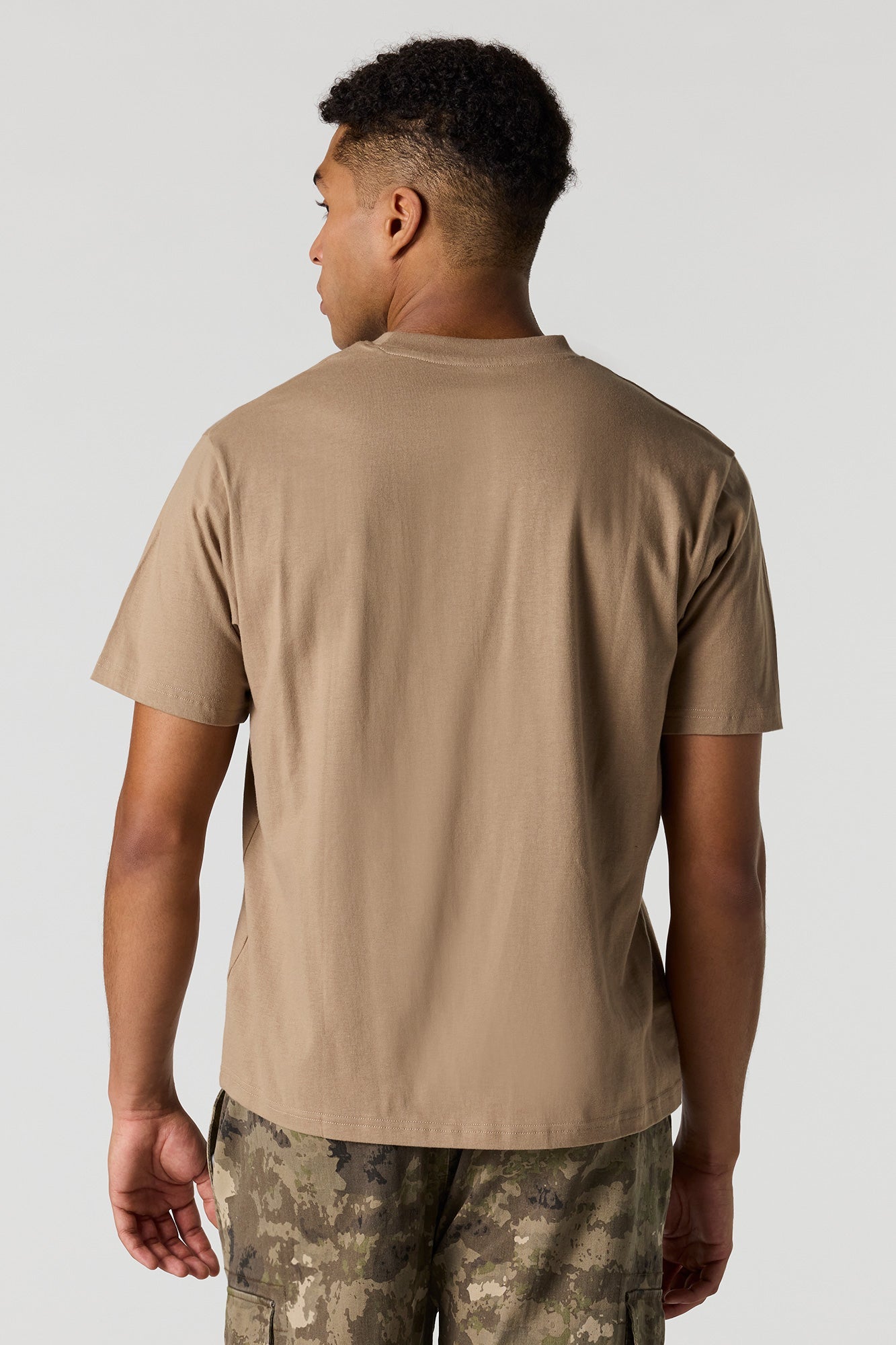 Solid Crew Neck T-Shirt