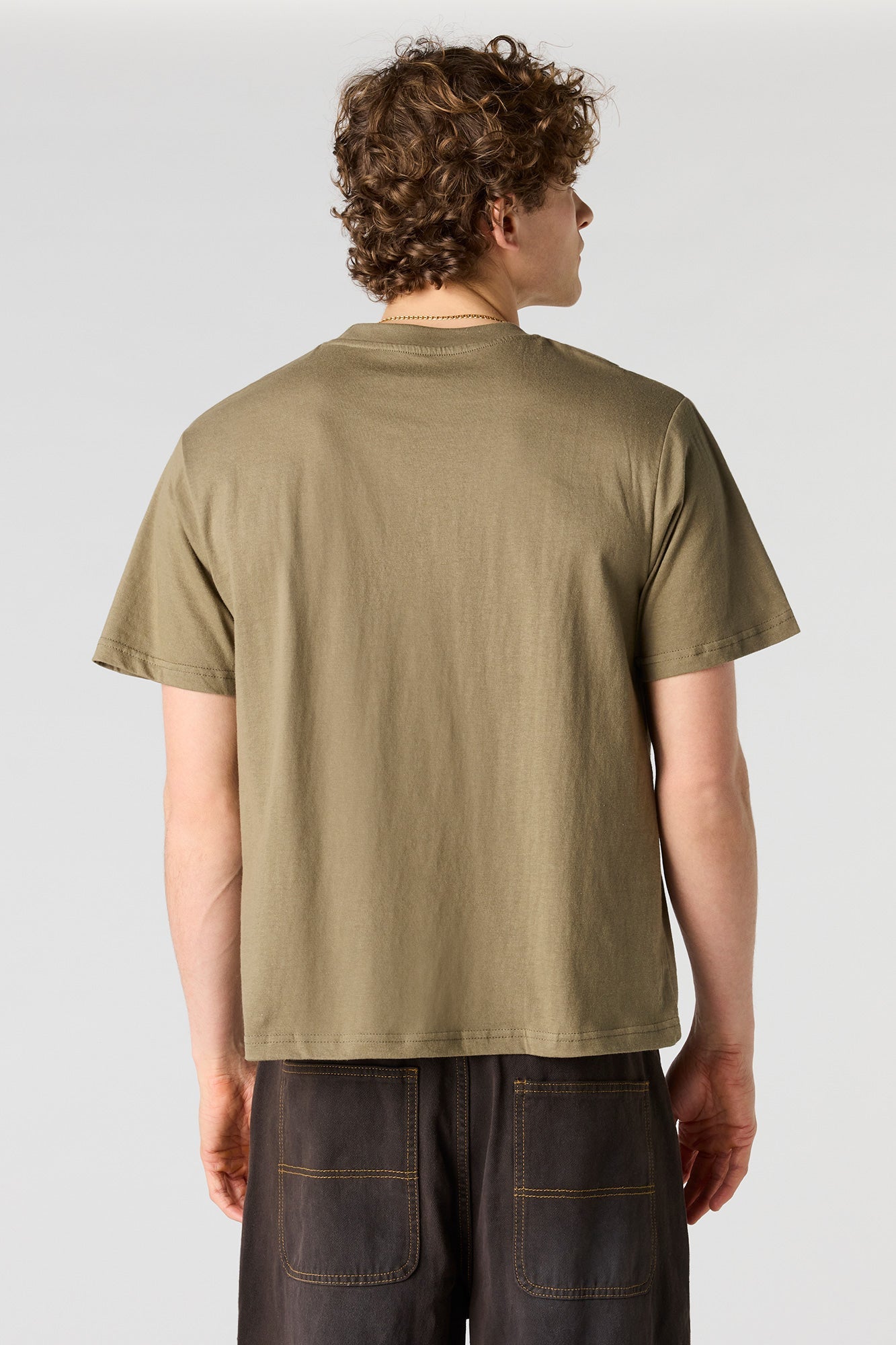 Solid Crew Neck T-Shirt