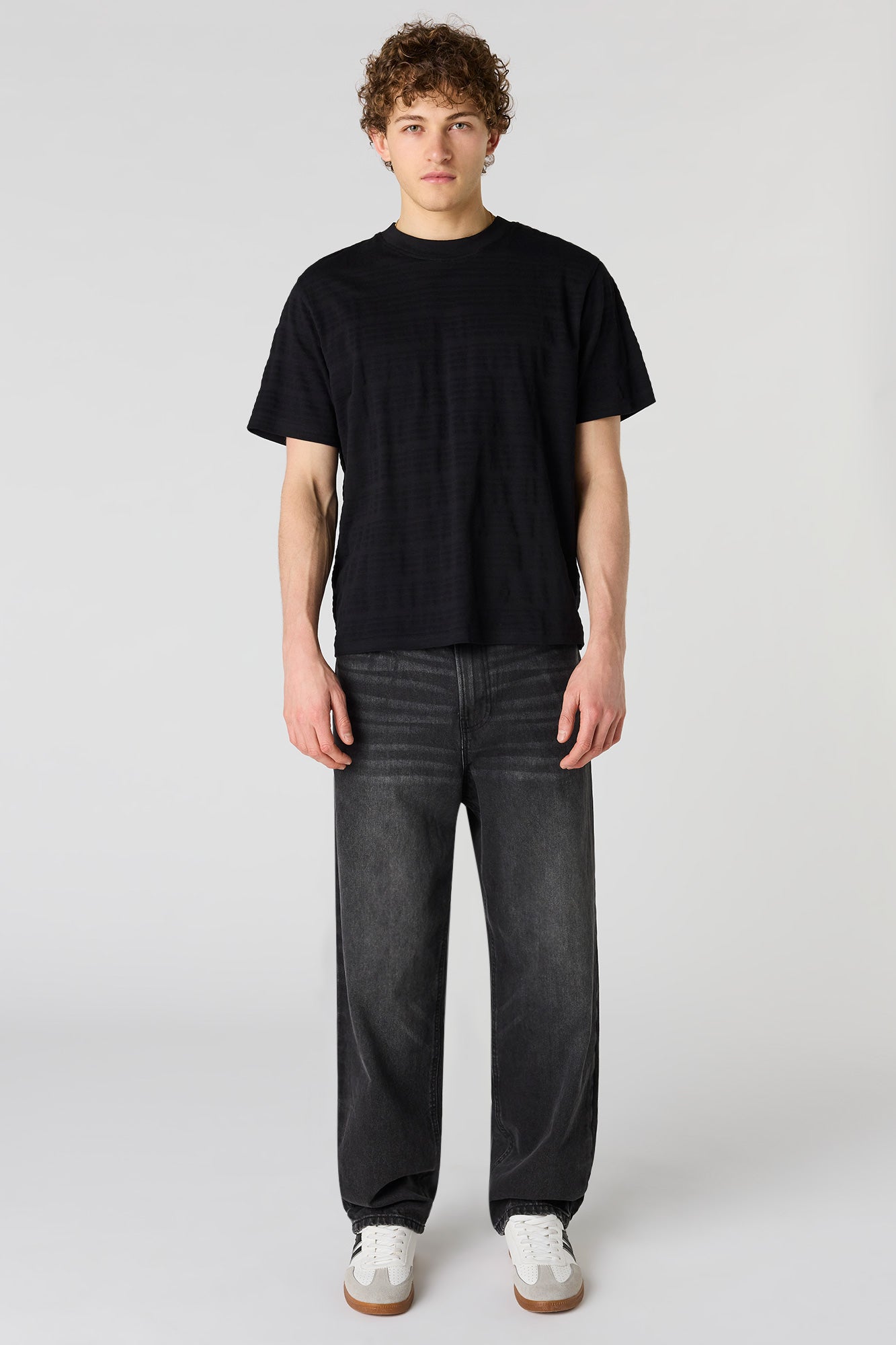 Textured Striped T-Shirt