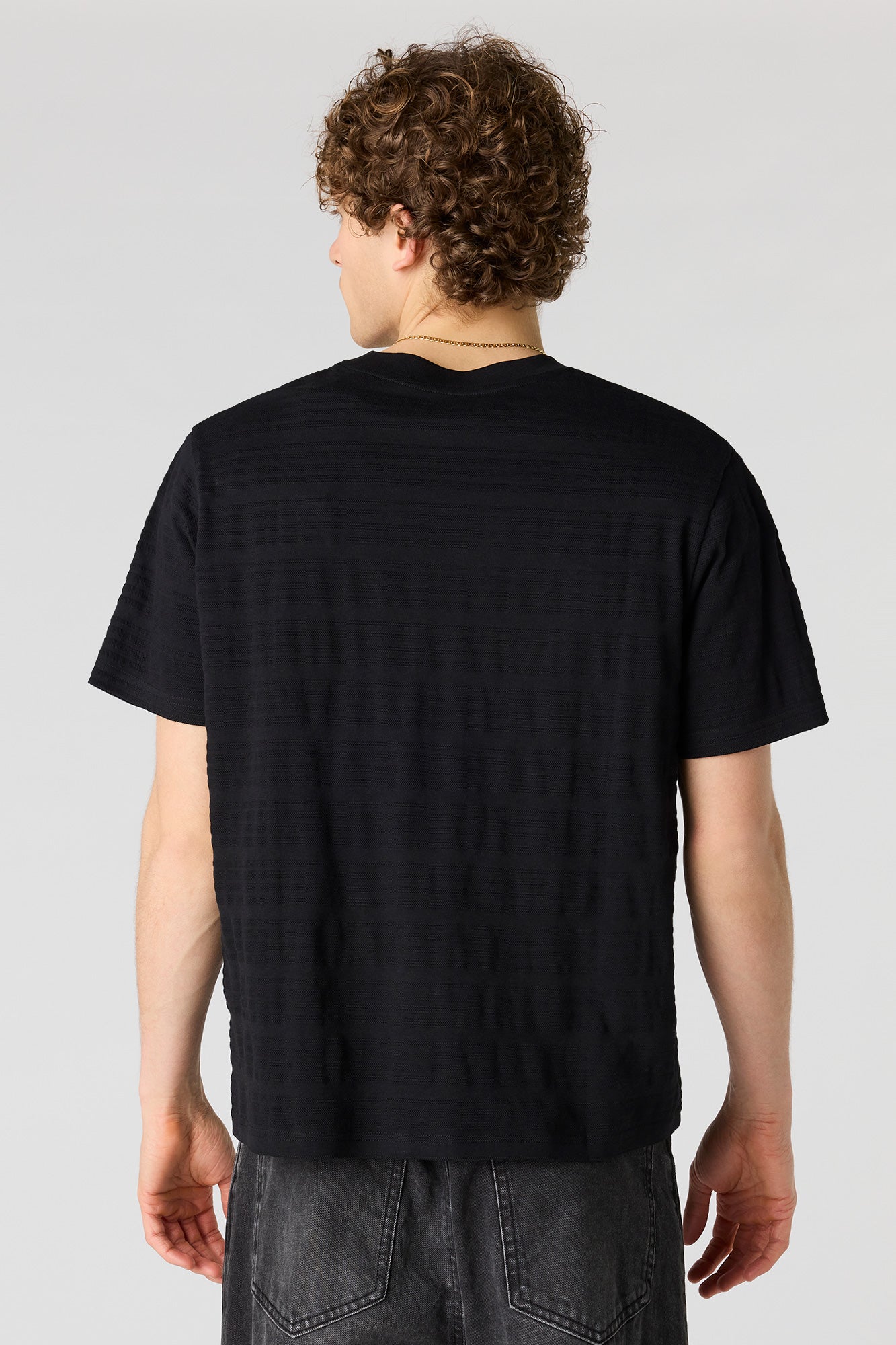 Textured Striped T-Shirt