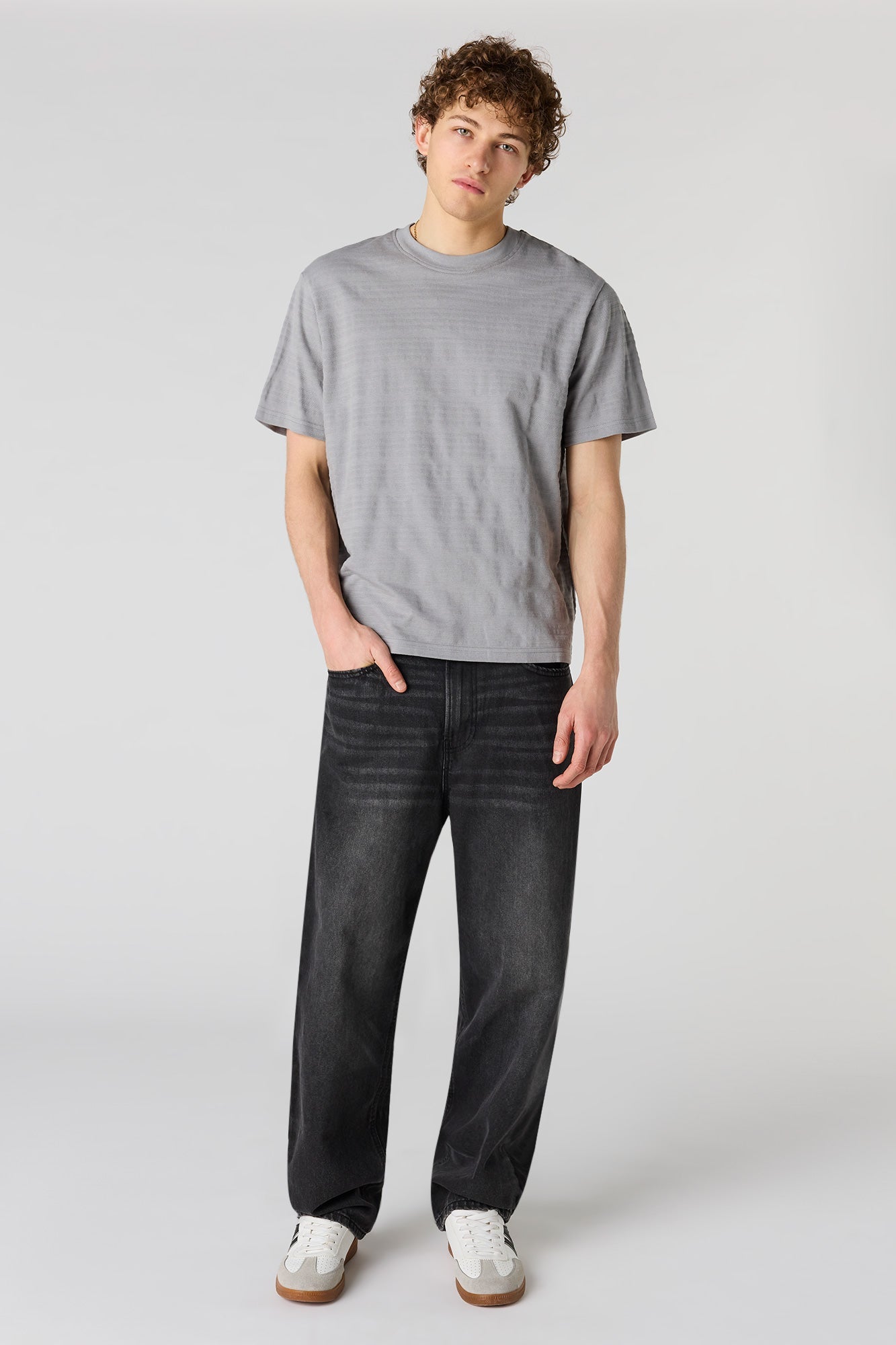 Textured Striped T-Shirt