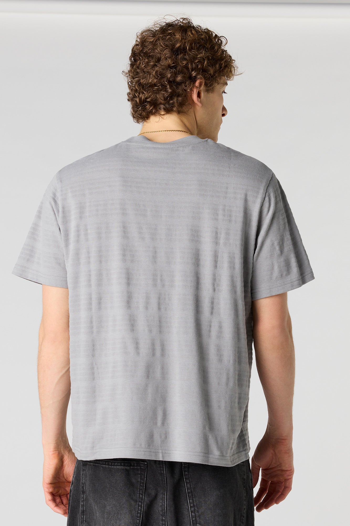 Textured Striped T-Shirt