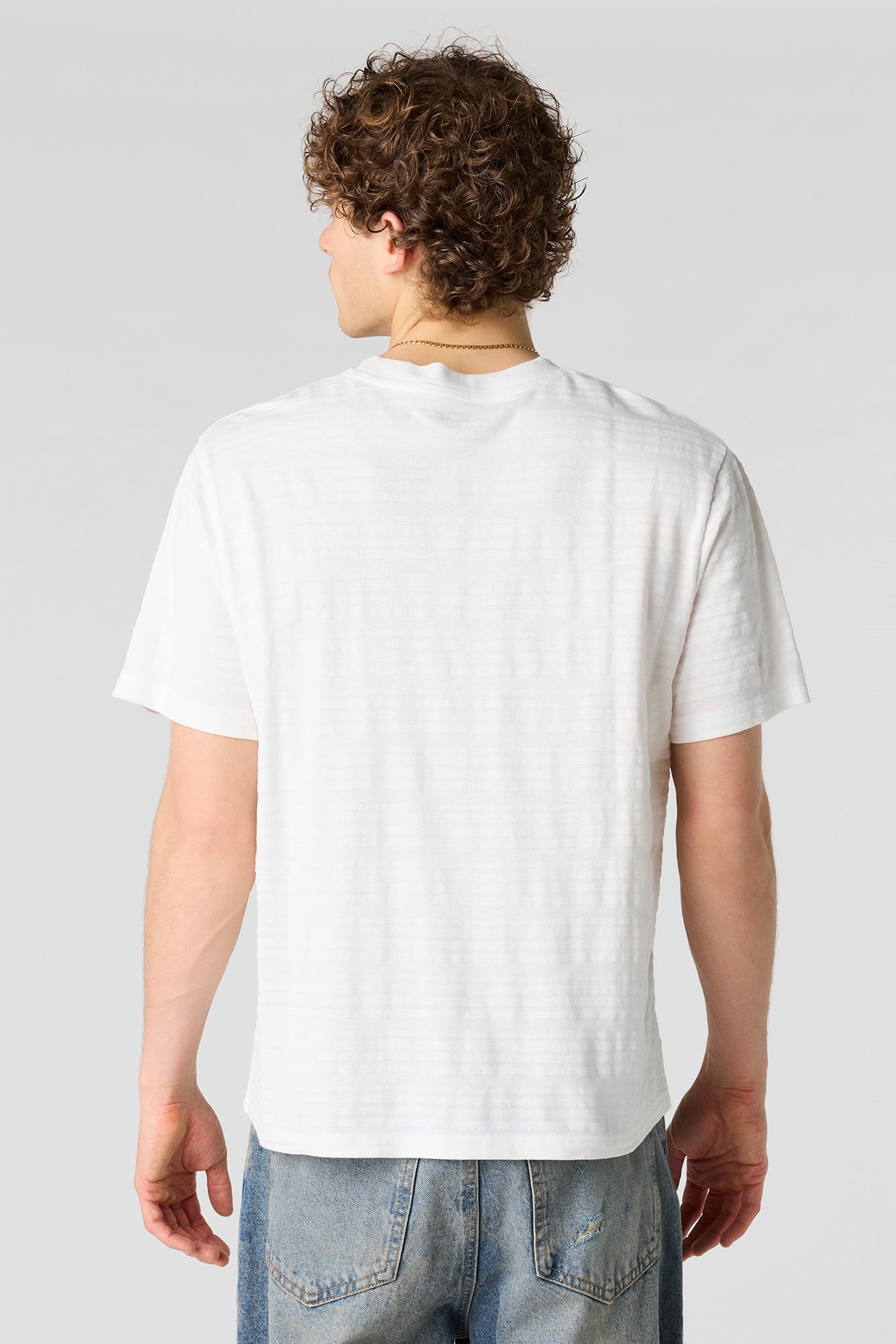 Textured Striped T-Shirt