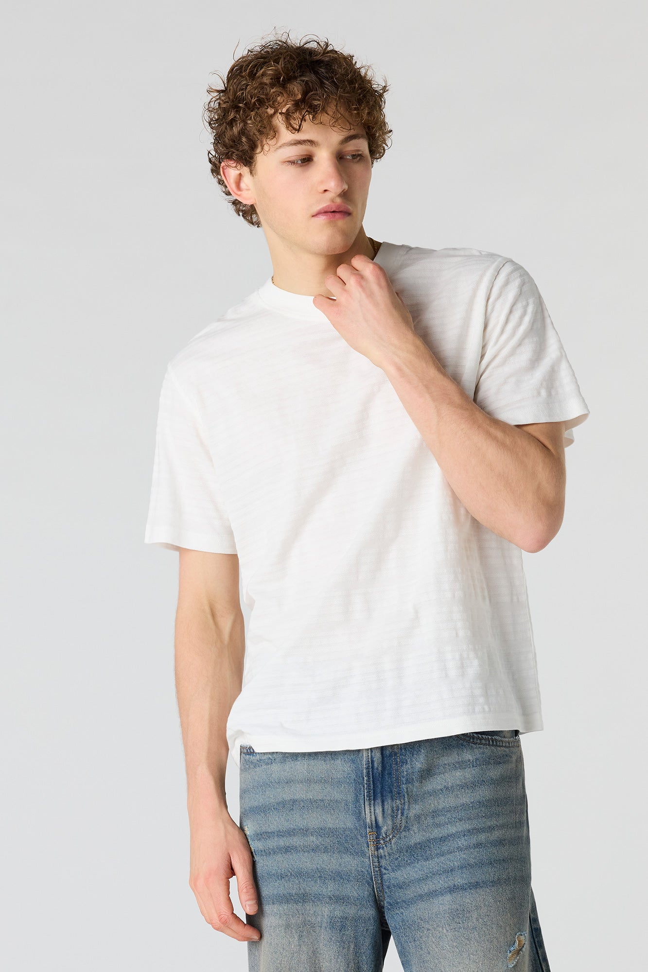 Textured Striped T-Shirt
