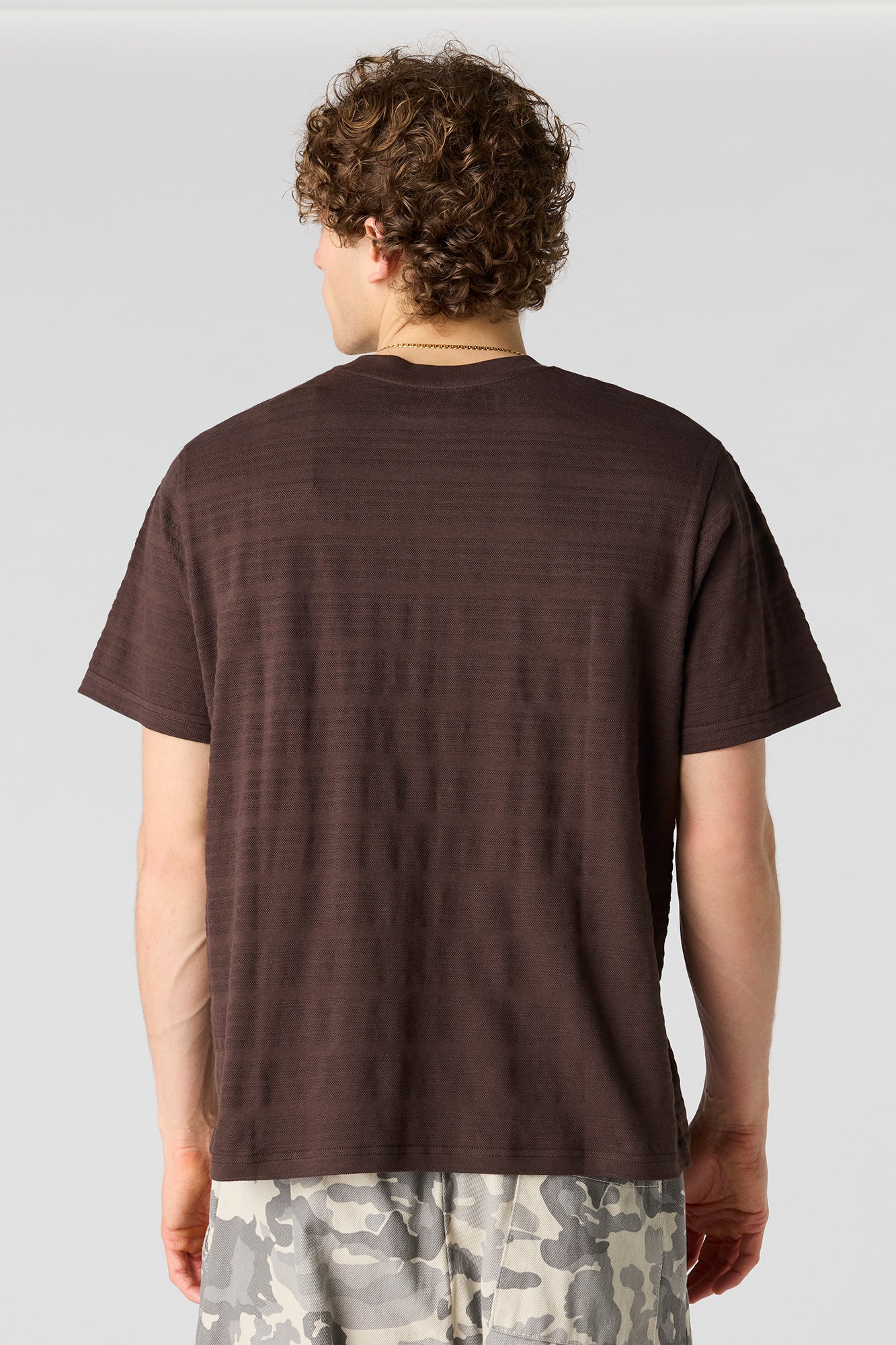 Textured Striped T-Shirt