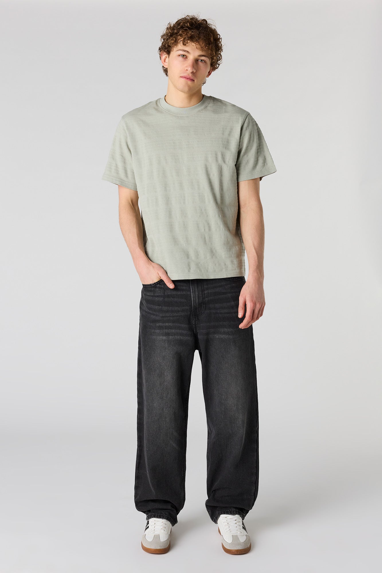 Textured Striped T-Shirt