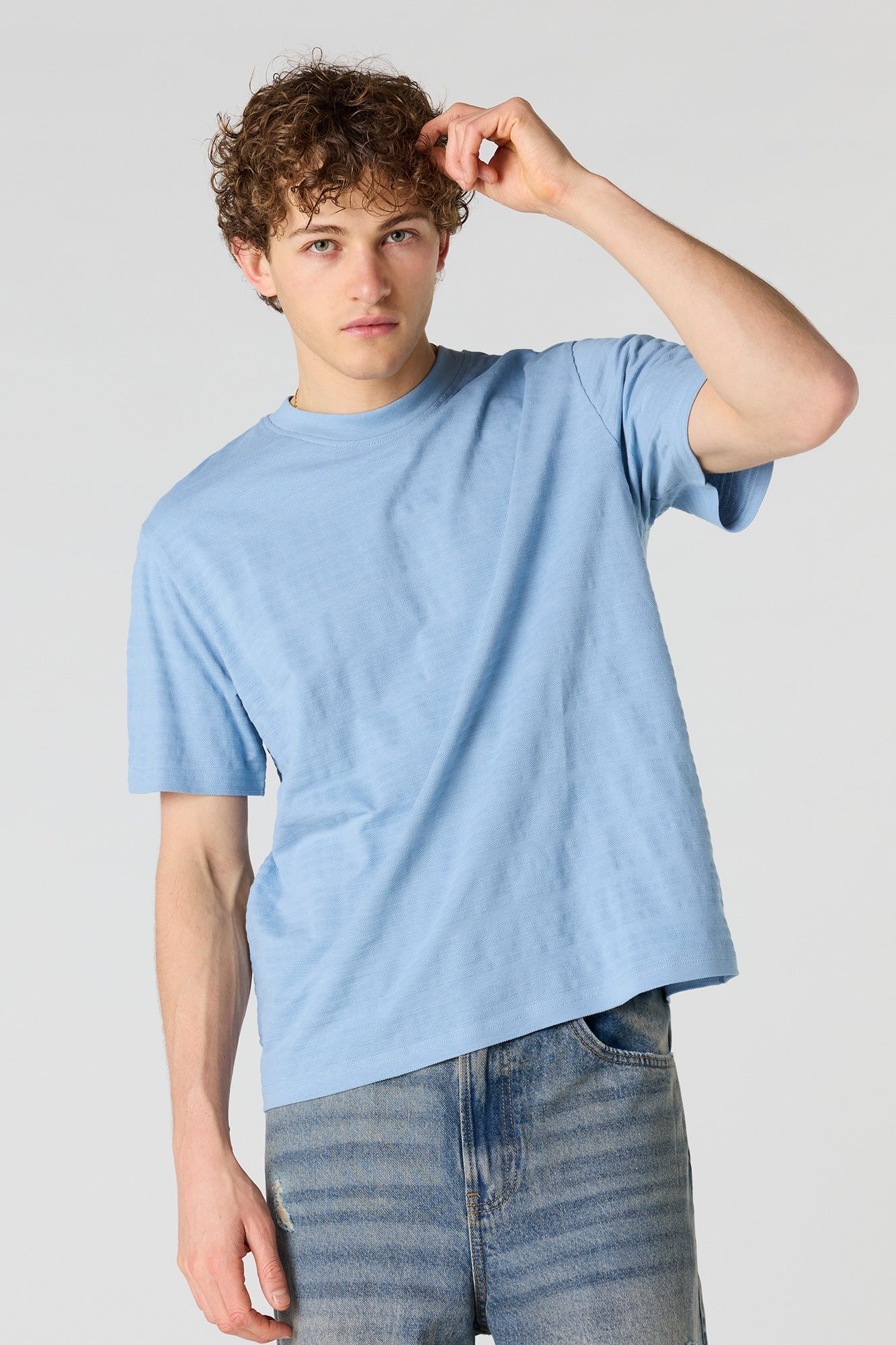 Textured Striped T-Shirt