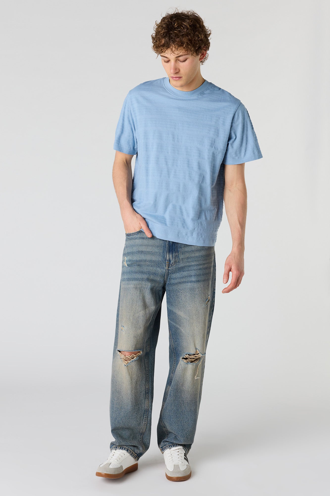 Textured Striped T-Shirt