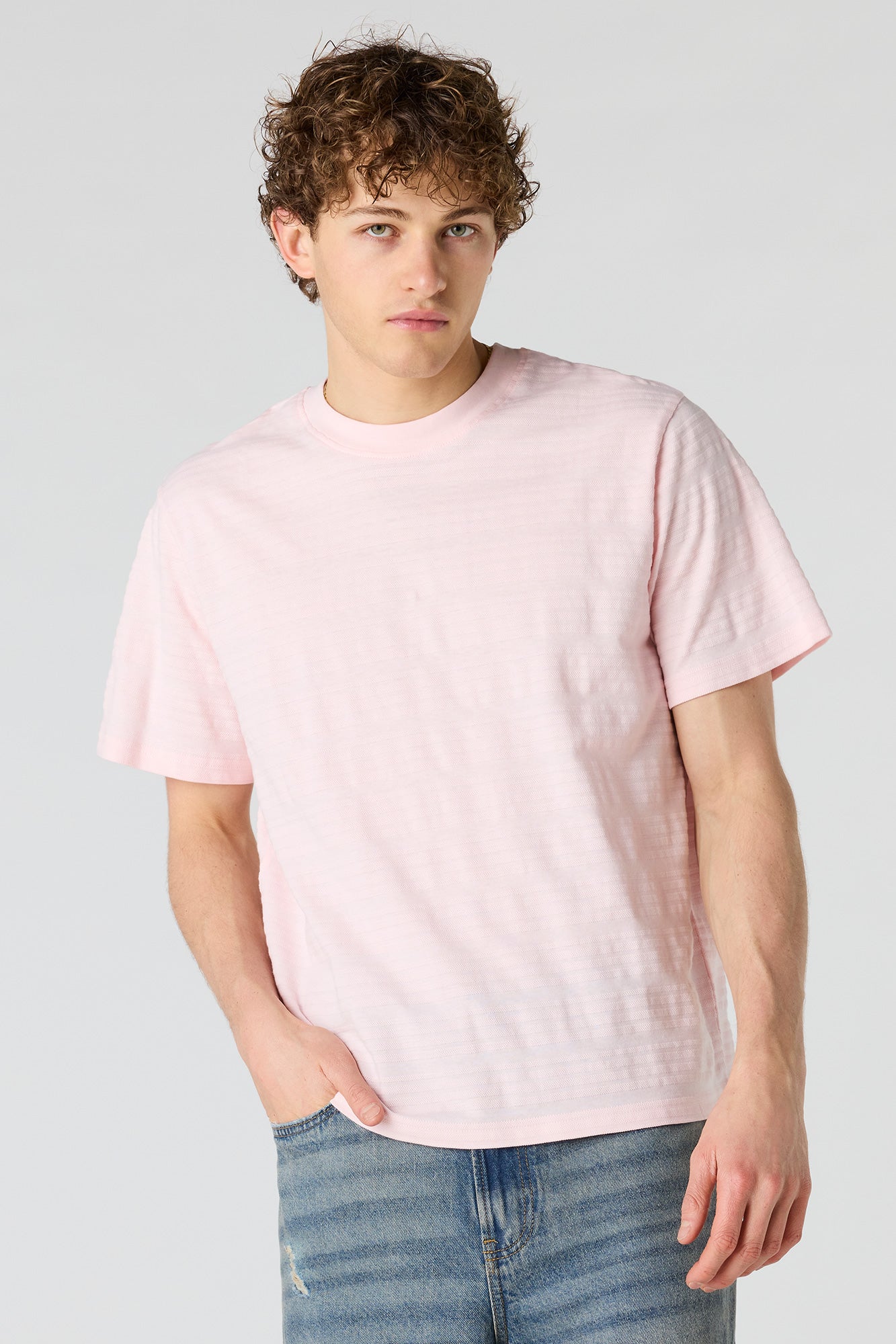 Textured Striped T-Shirt