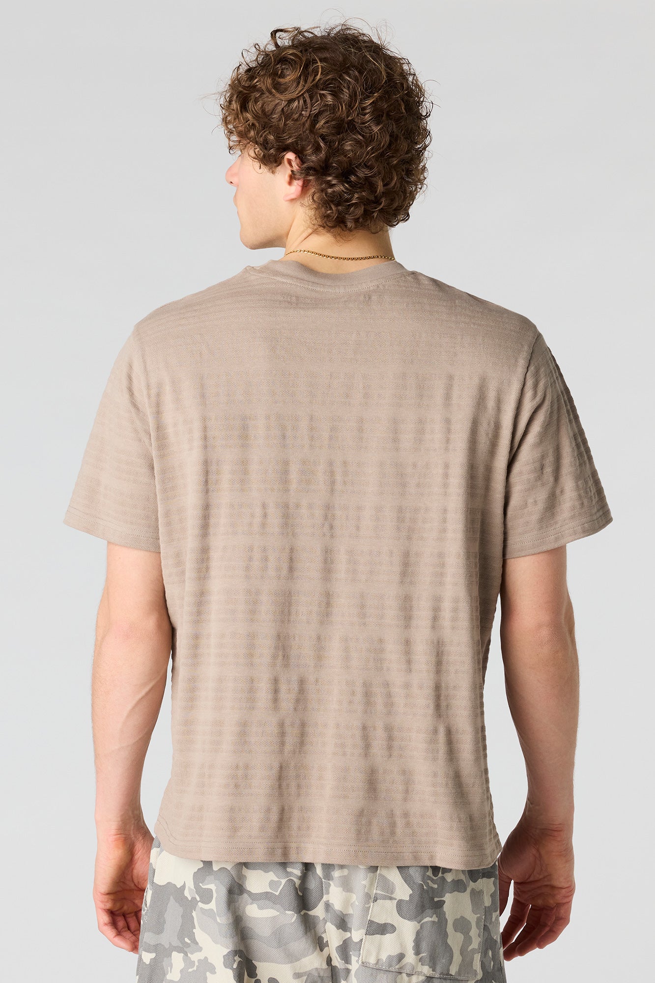 Textured Striped T-Shirt