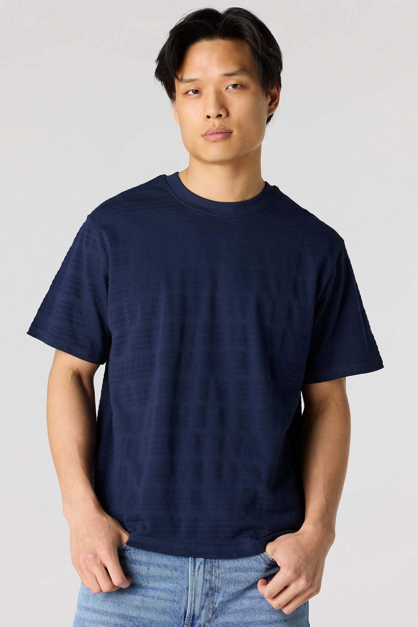 Textured Striped T-Shirt